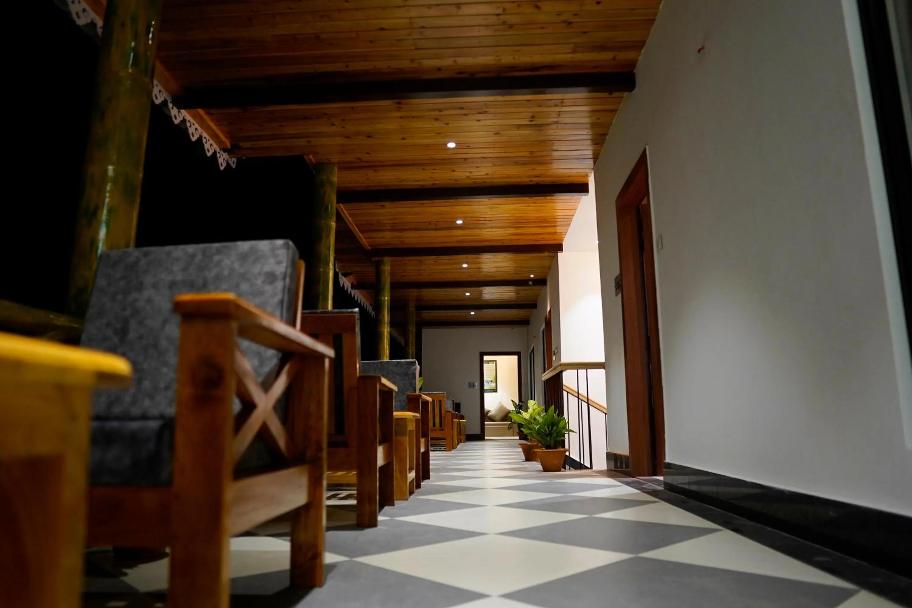 Seating area in Aranya Jungle Resorts