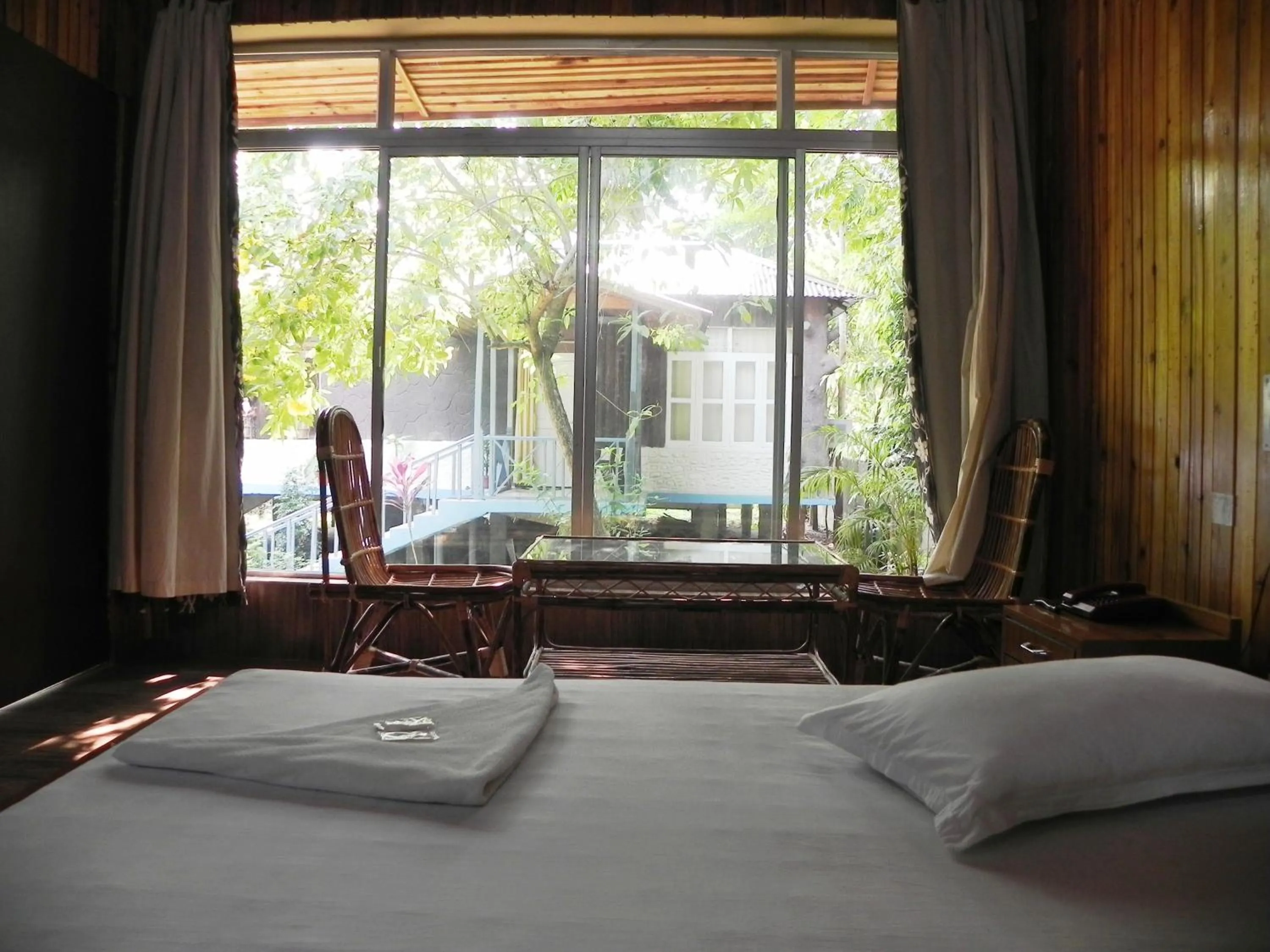 View (from property/room), Bed in Aranya Jungle Resorts
