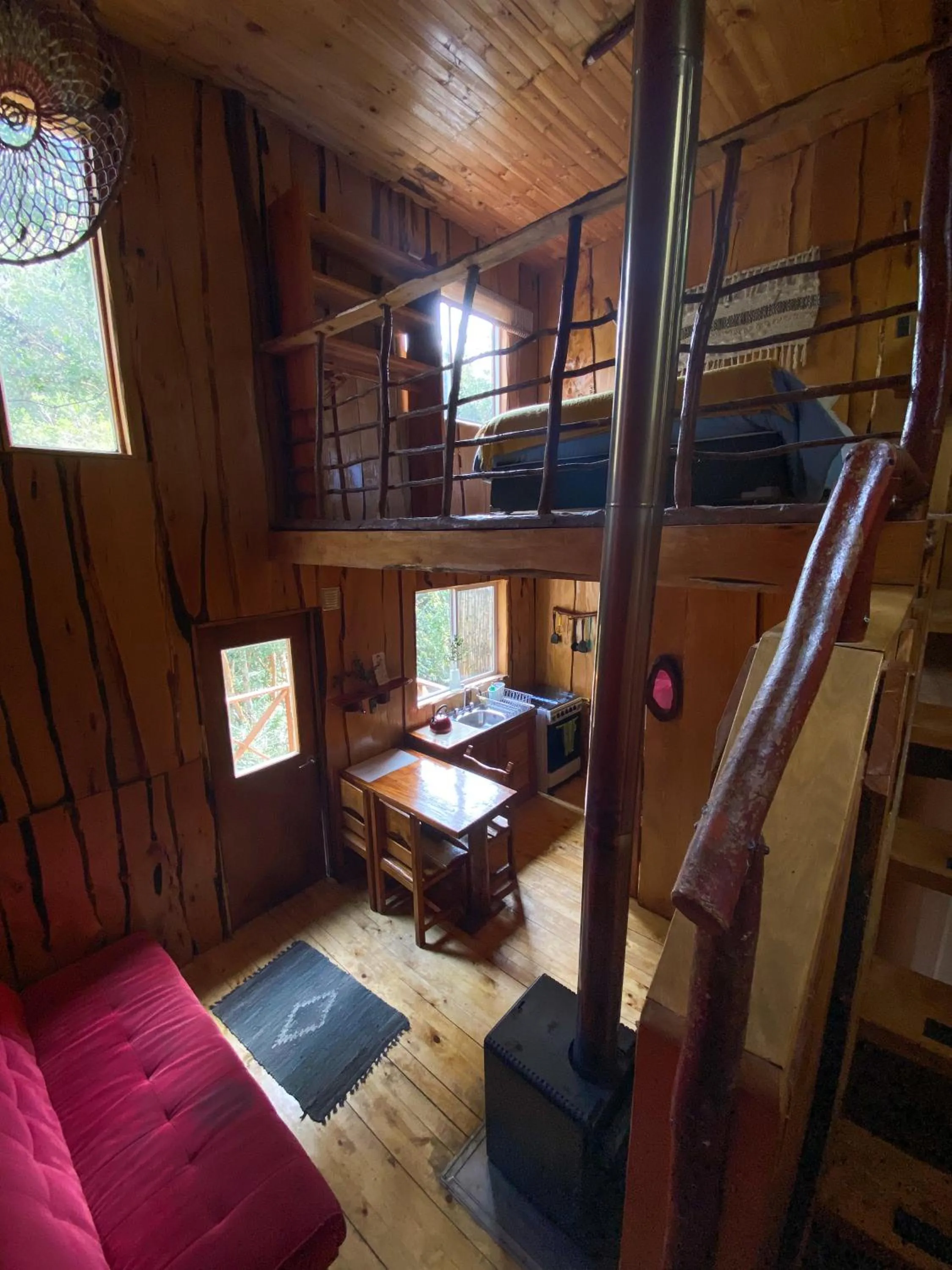Living room in Cabañas Ensenada Bosque Nativo