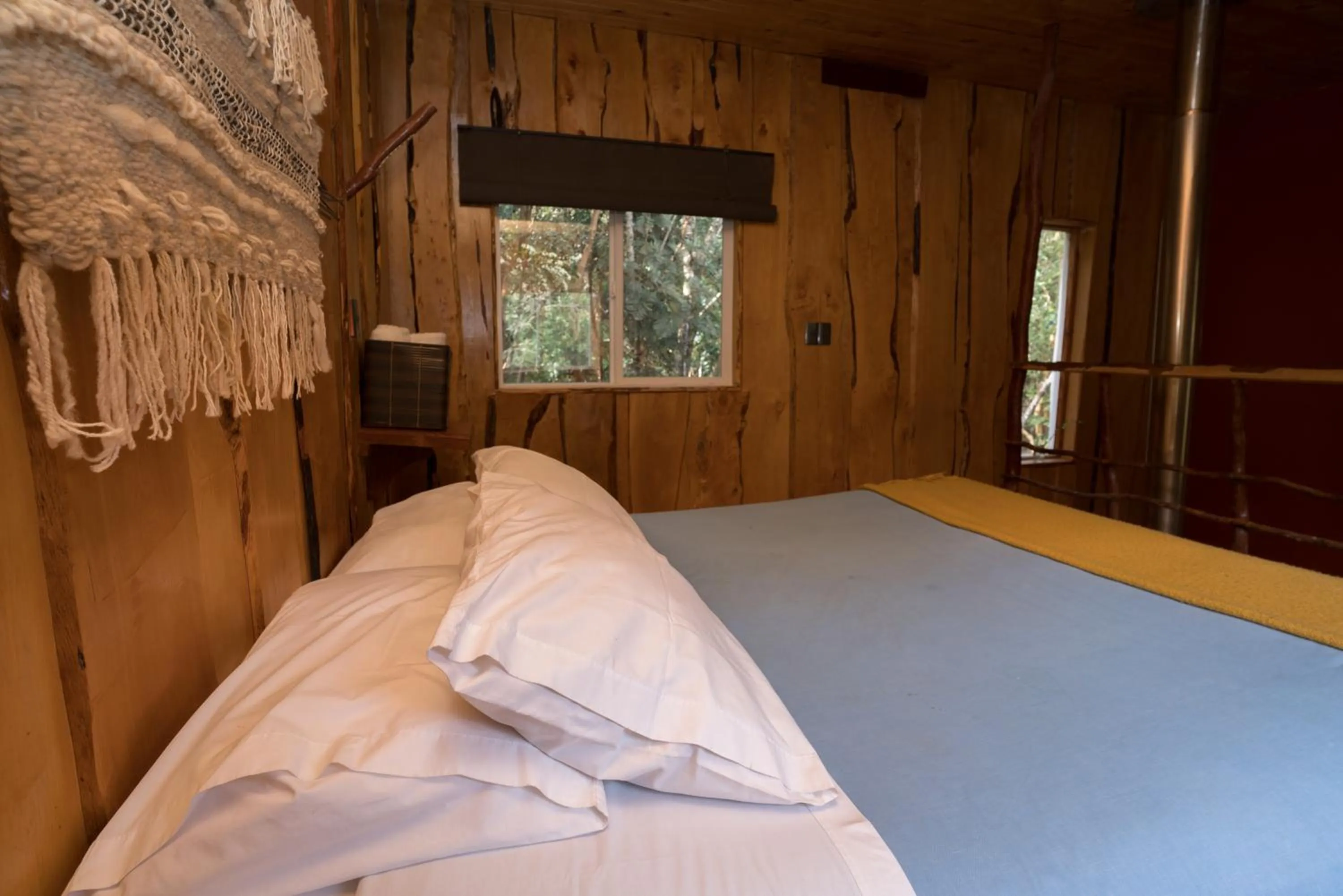 Bed in Cabañas Ensenada Bosque Nativo