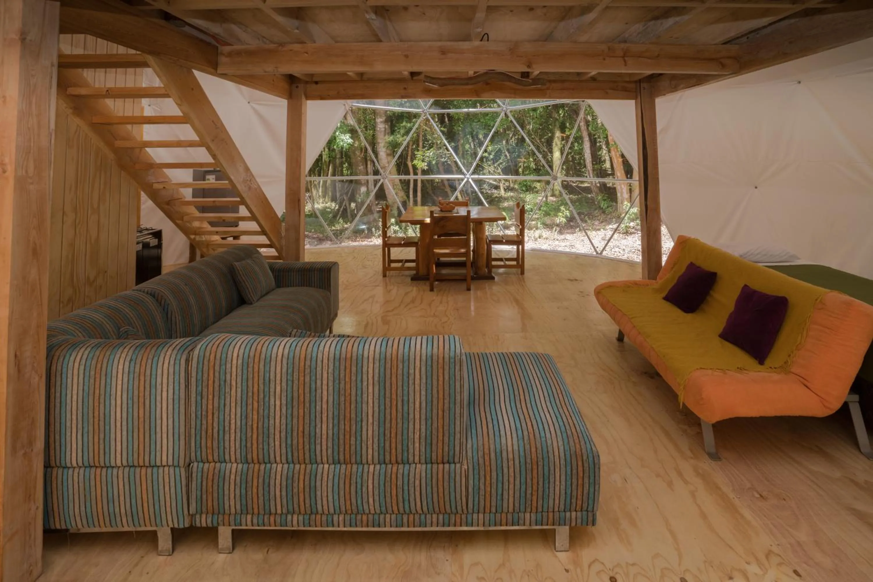 Living room in Cabañas Ensenada Bosque Nativo