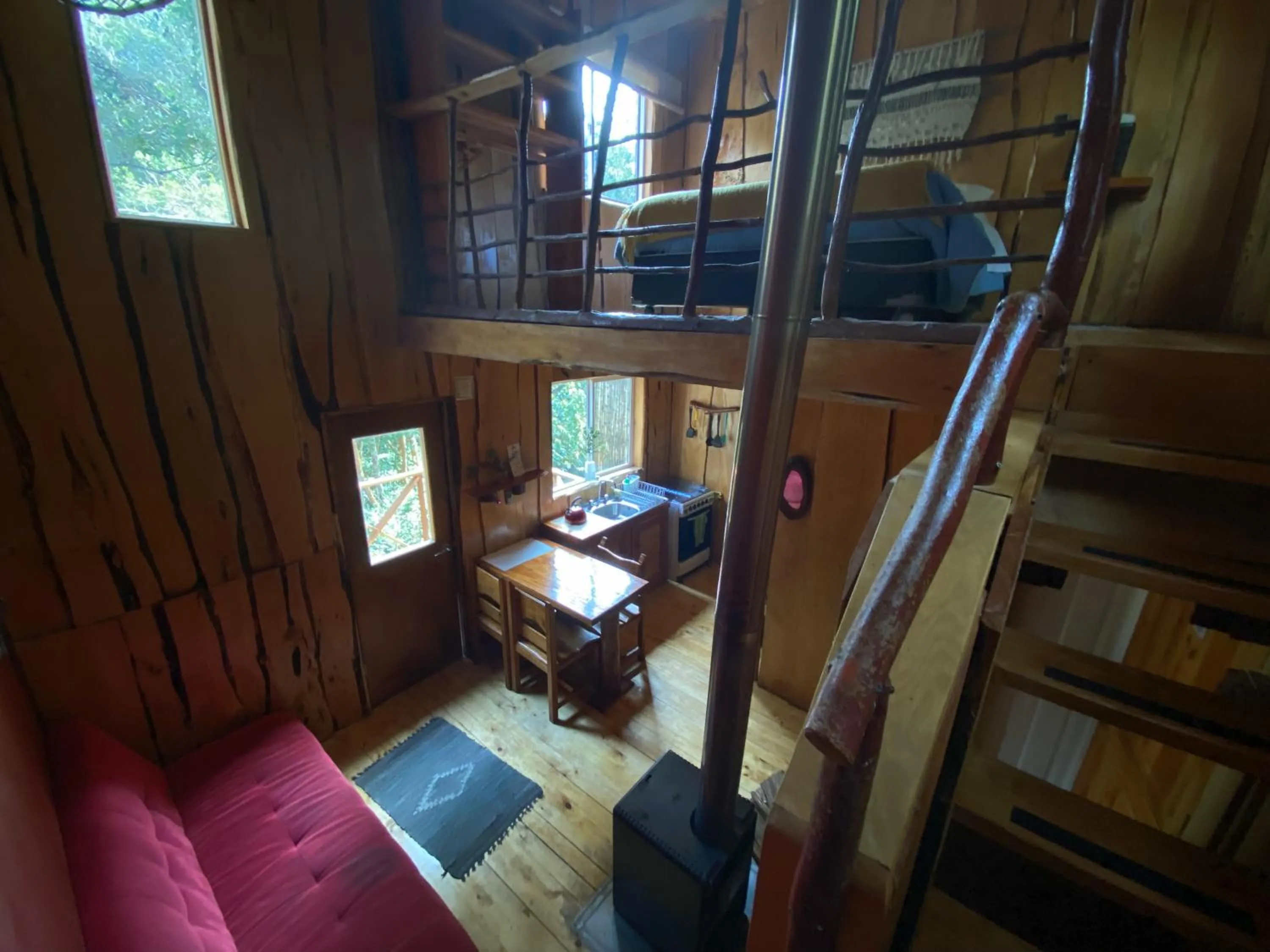 Living room in Cabañas Ensenada Bosque Nativo