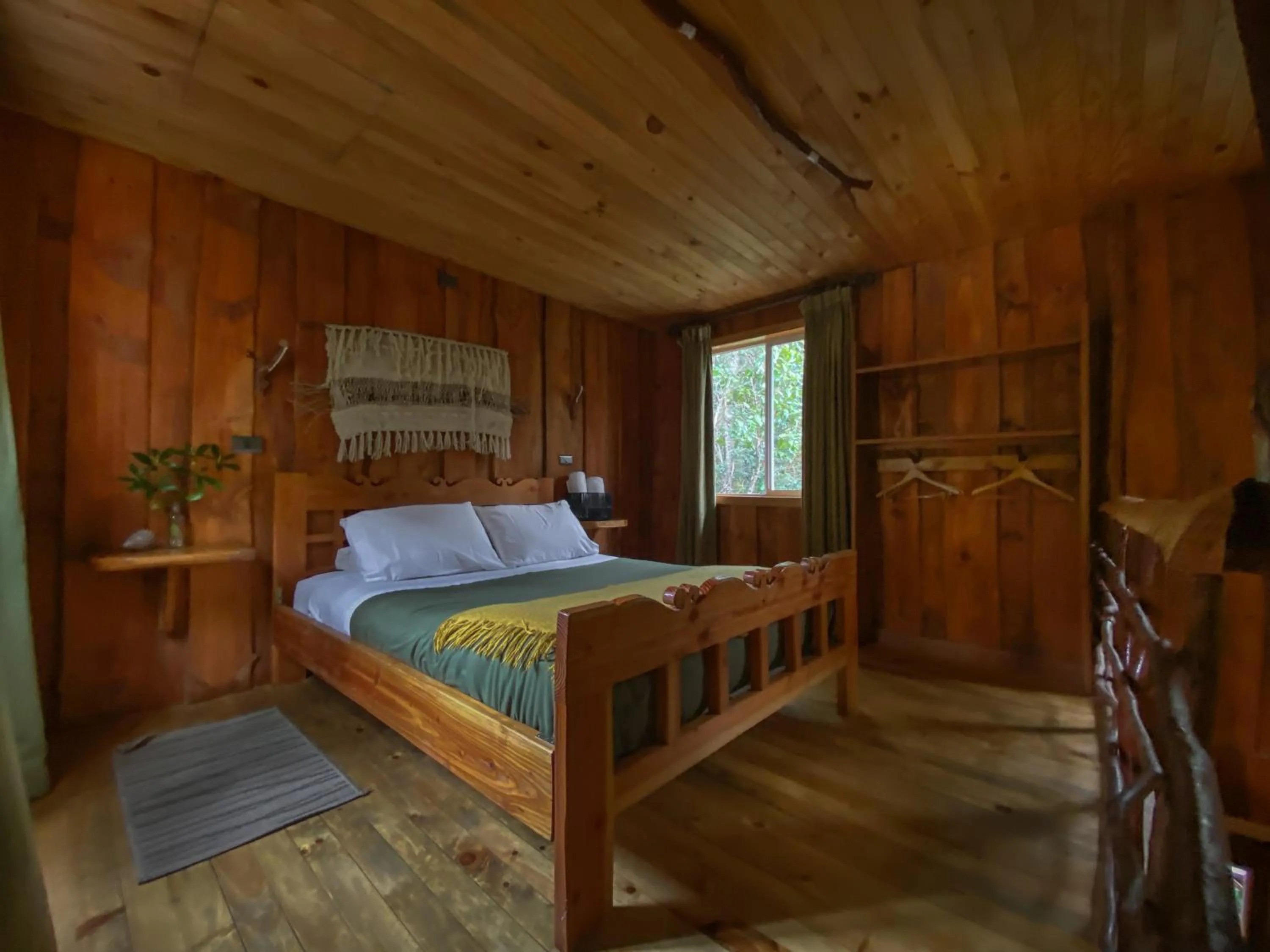 Bed in Cabañas Ensenada Bosque Nativo