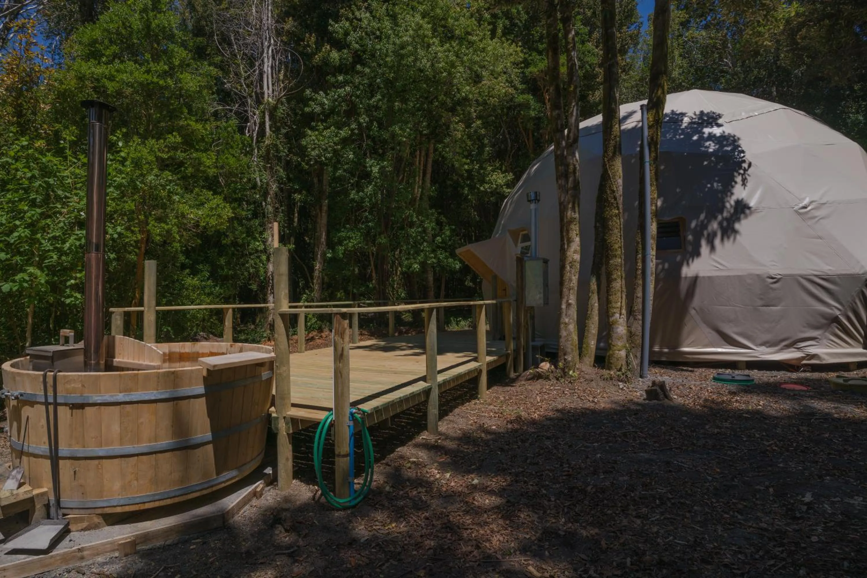 Patio in Cabañas Ensenada Bosque Nativo