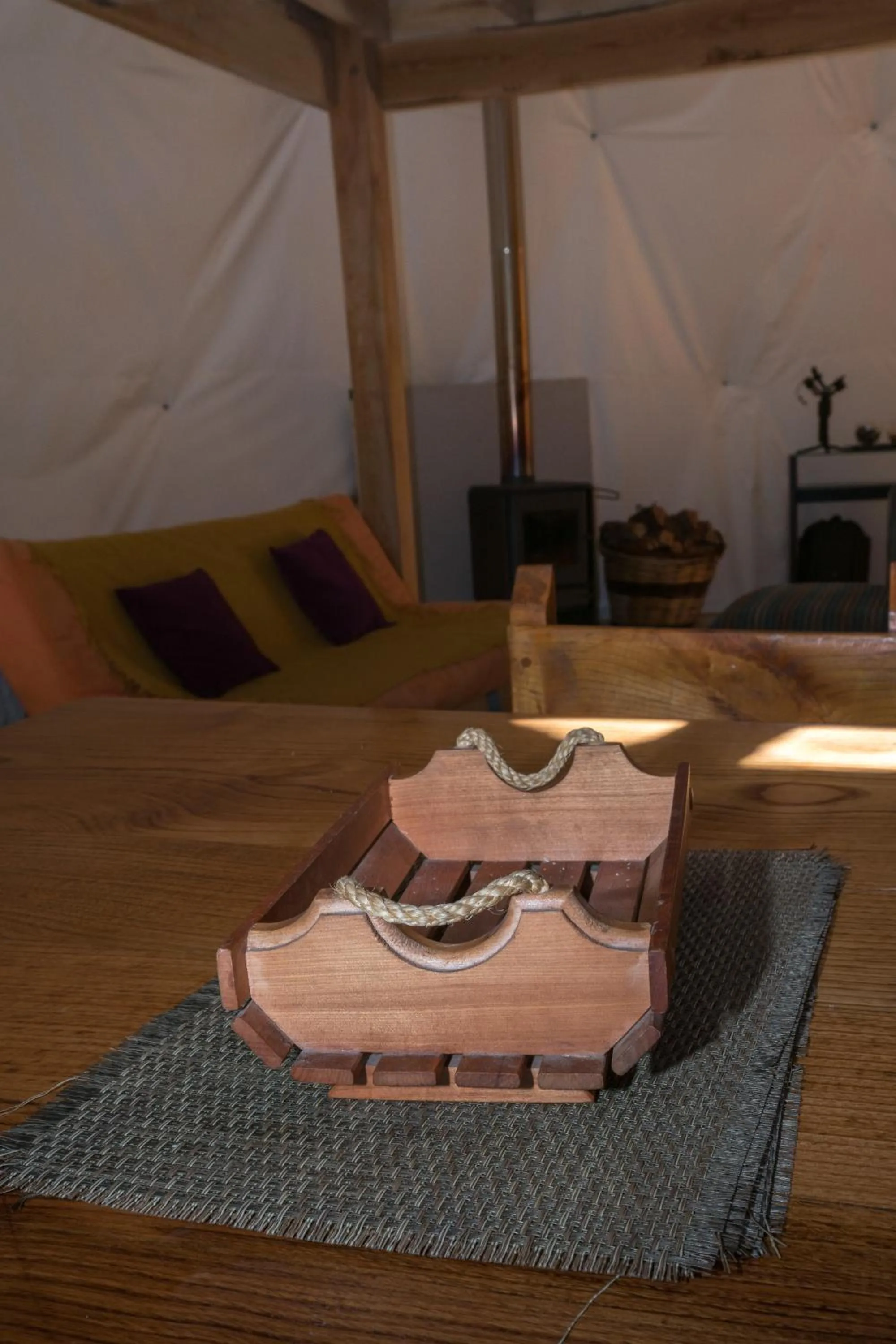 Dining area in Cabañas Ensenada Bosque Nativo