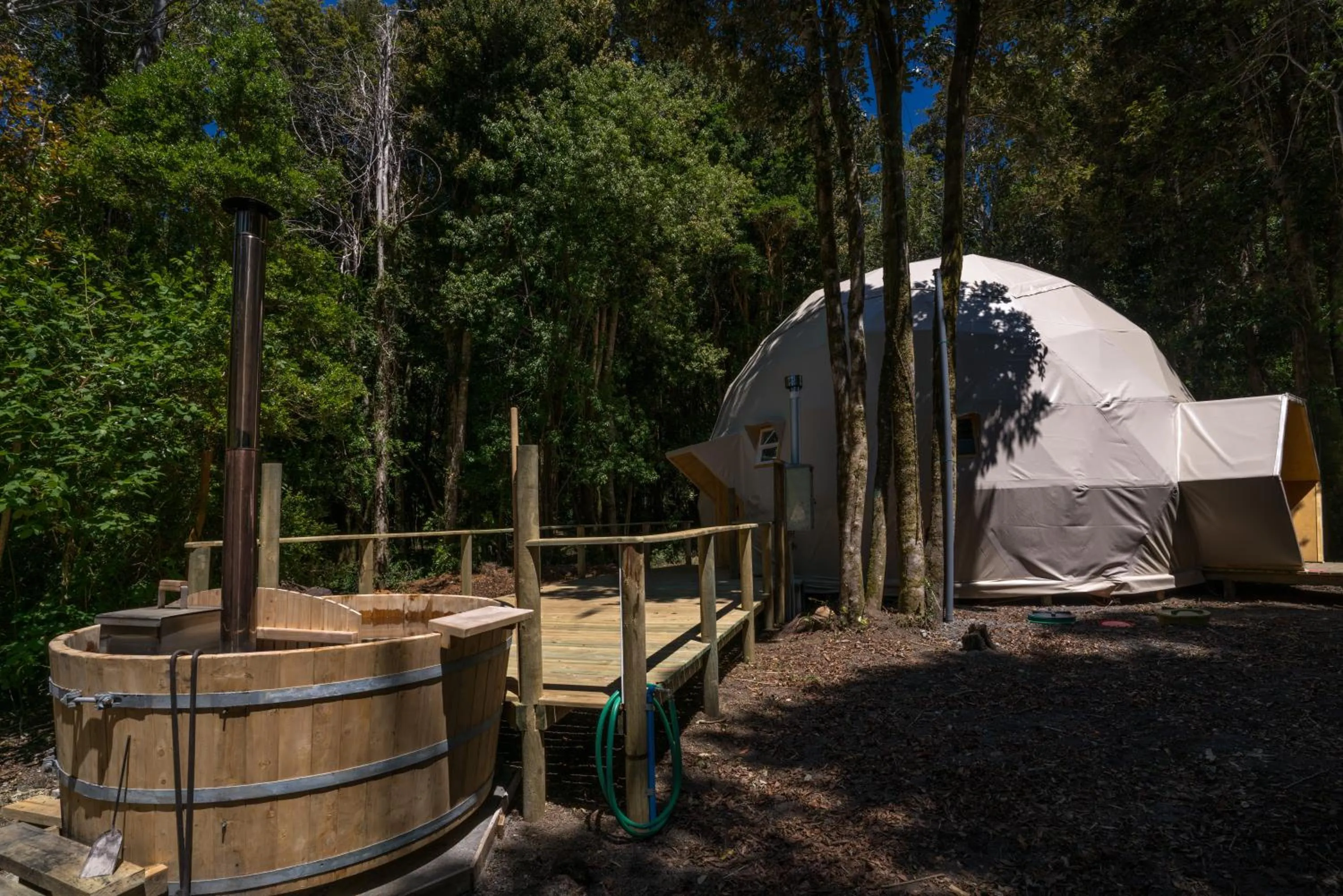Patio in Cabañas Ensenada Bosque Nativo