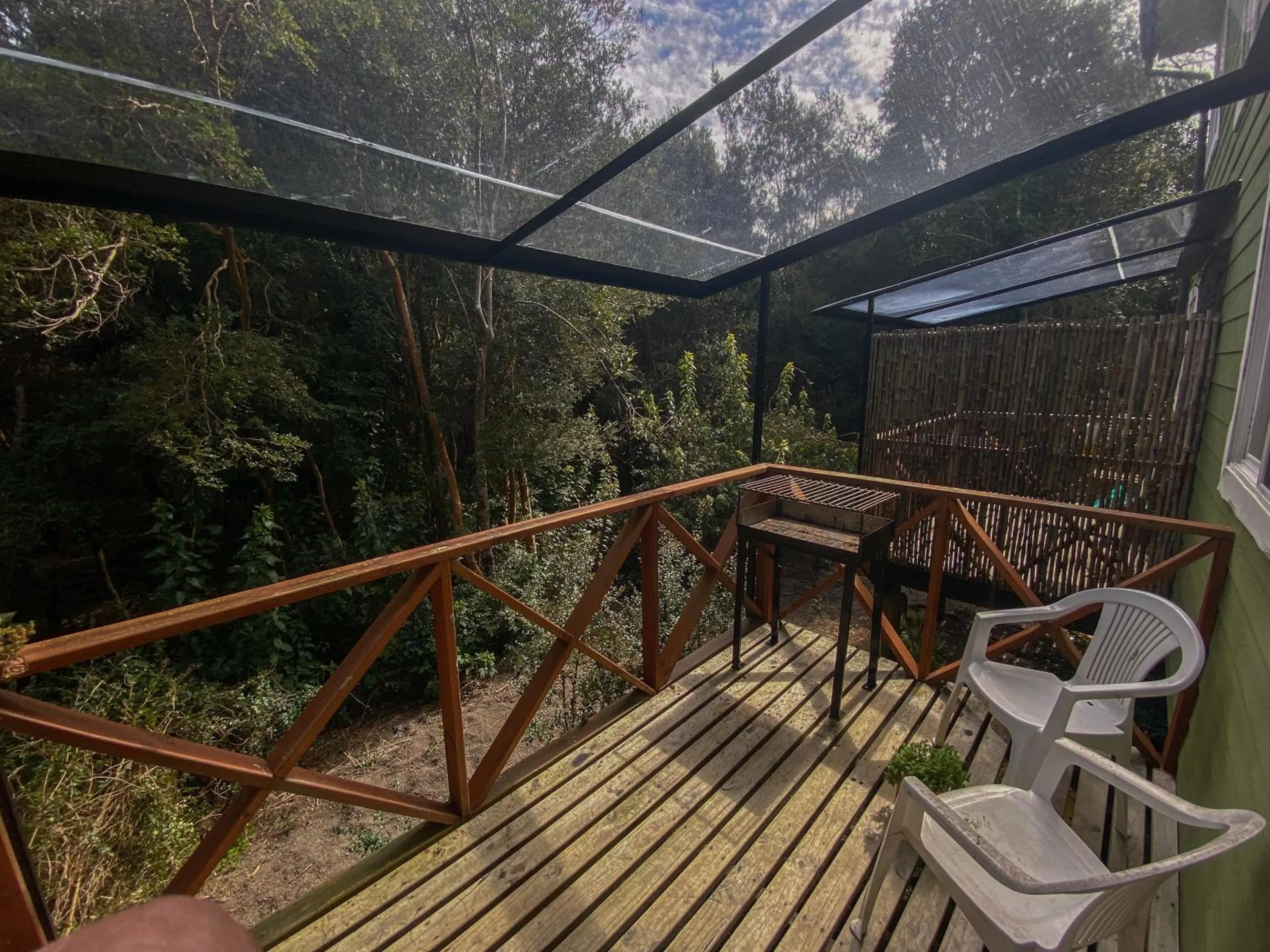Balcony/Terrace in Cabañas Ensenada Bosque Nativo