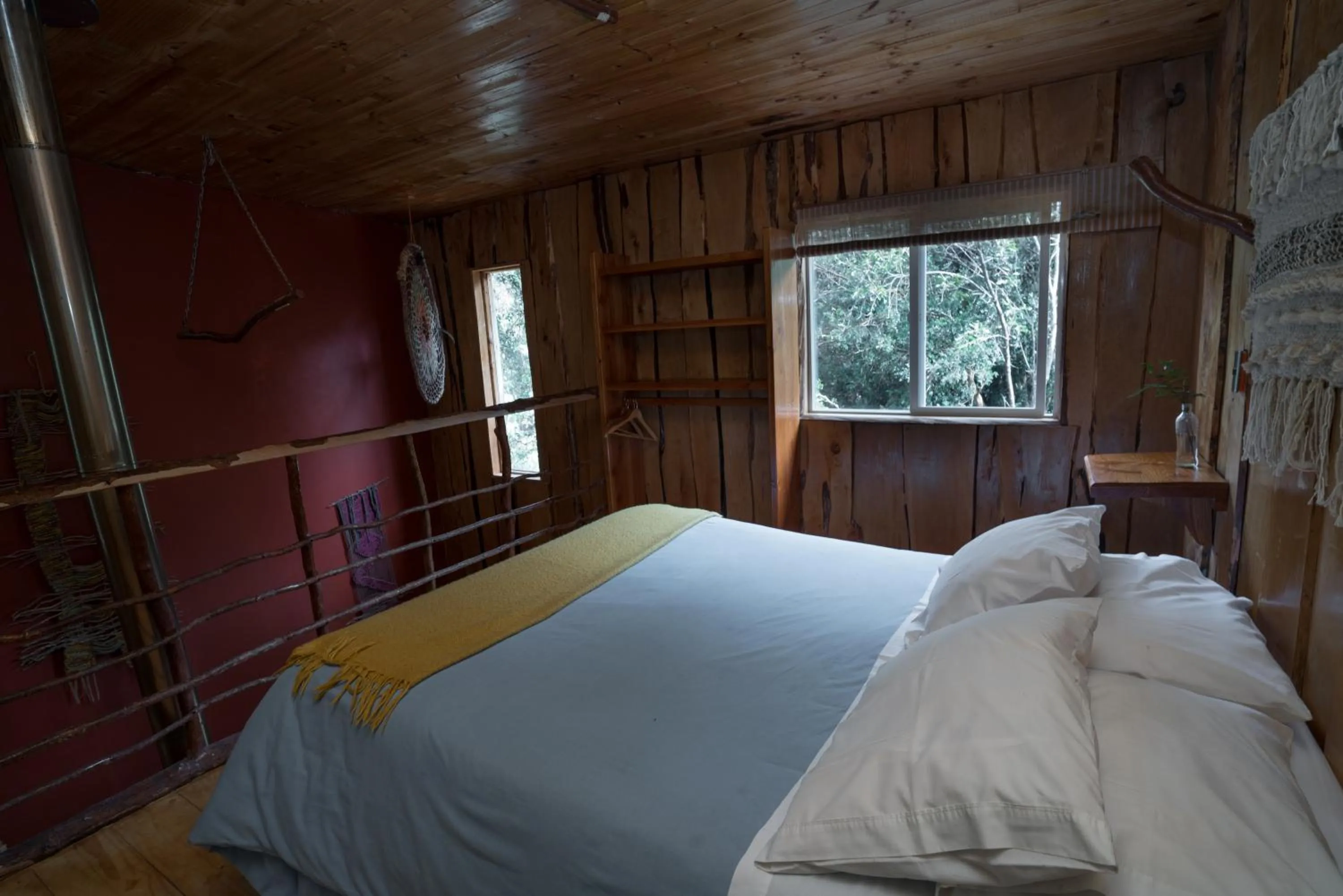 Bed in Cabañas Ensenada Bosque Nativo