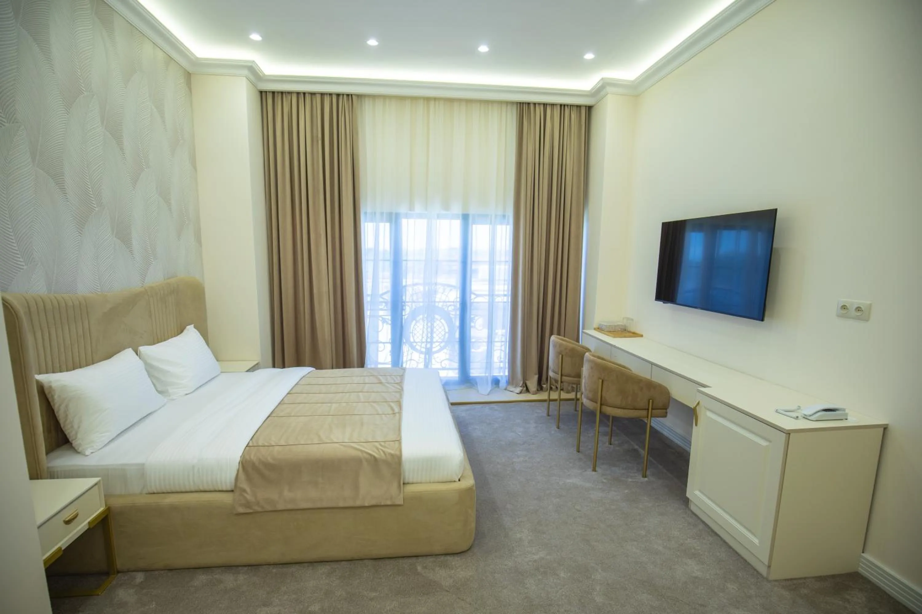 Bed in Ketrin Hotel Restaurant