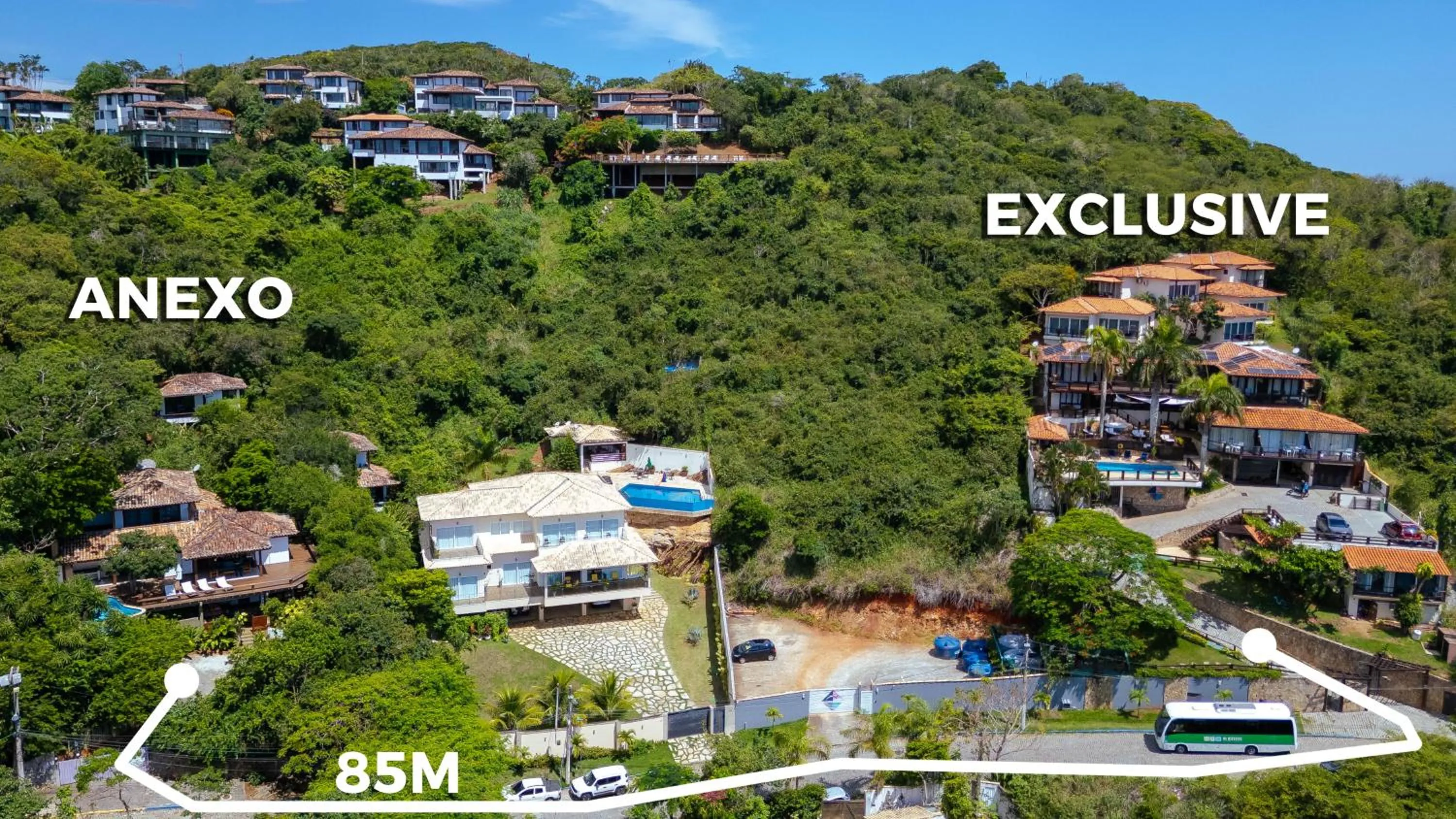 Bird's eye view in Ilha Branca Exclusive Hotel