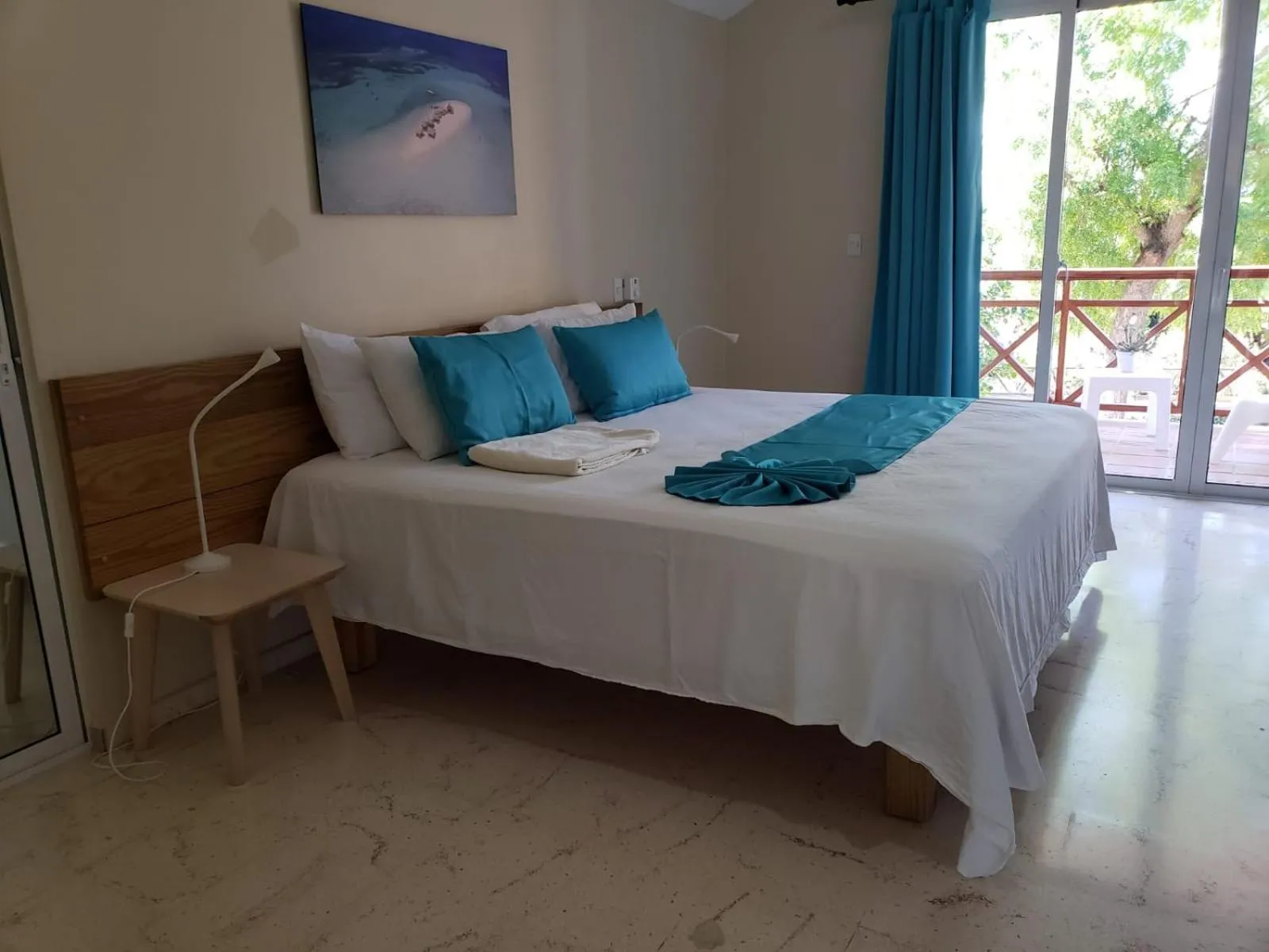 Bed in Paradise Island Beach Resort