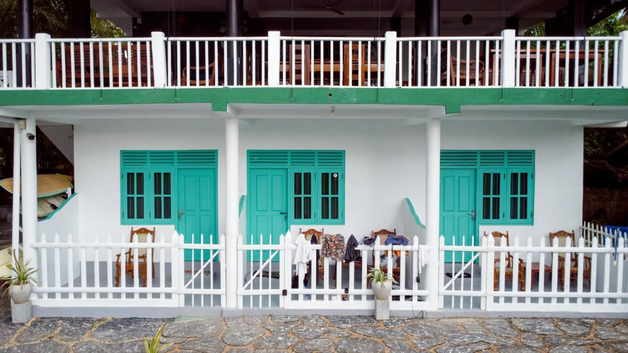 View (from property/room) in Asanka Surf House & Restaurant with pool