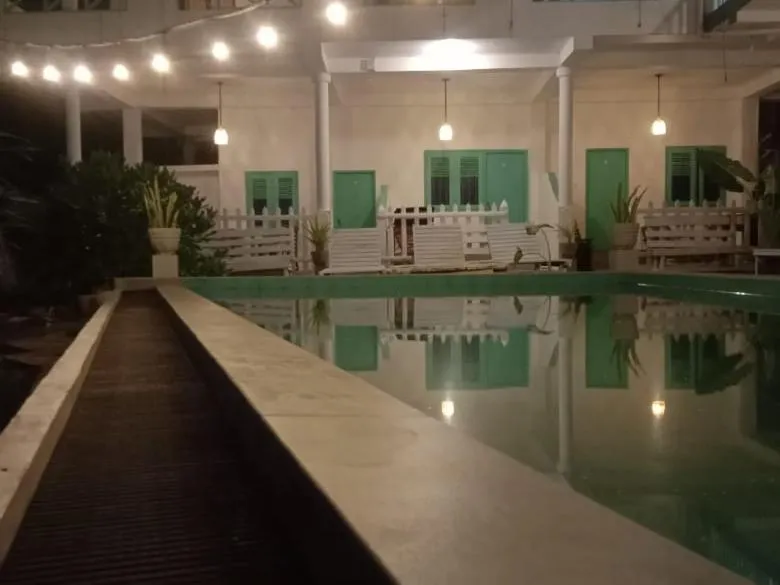 Pool view in Asanka Surf House & Restaurant with pool