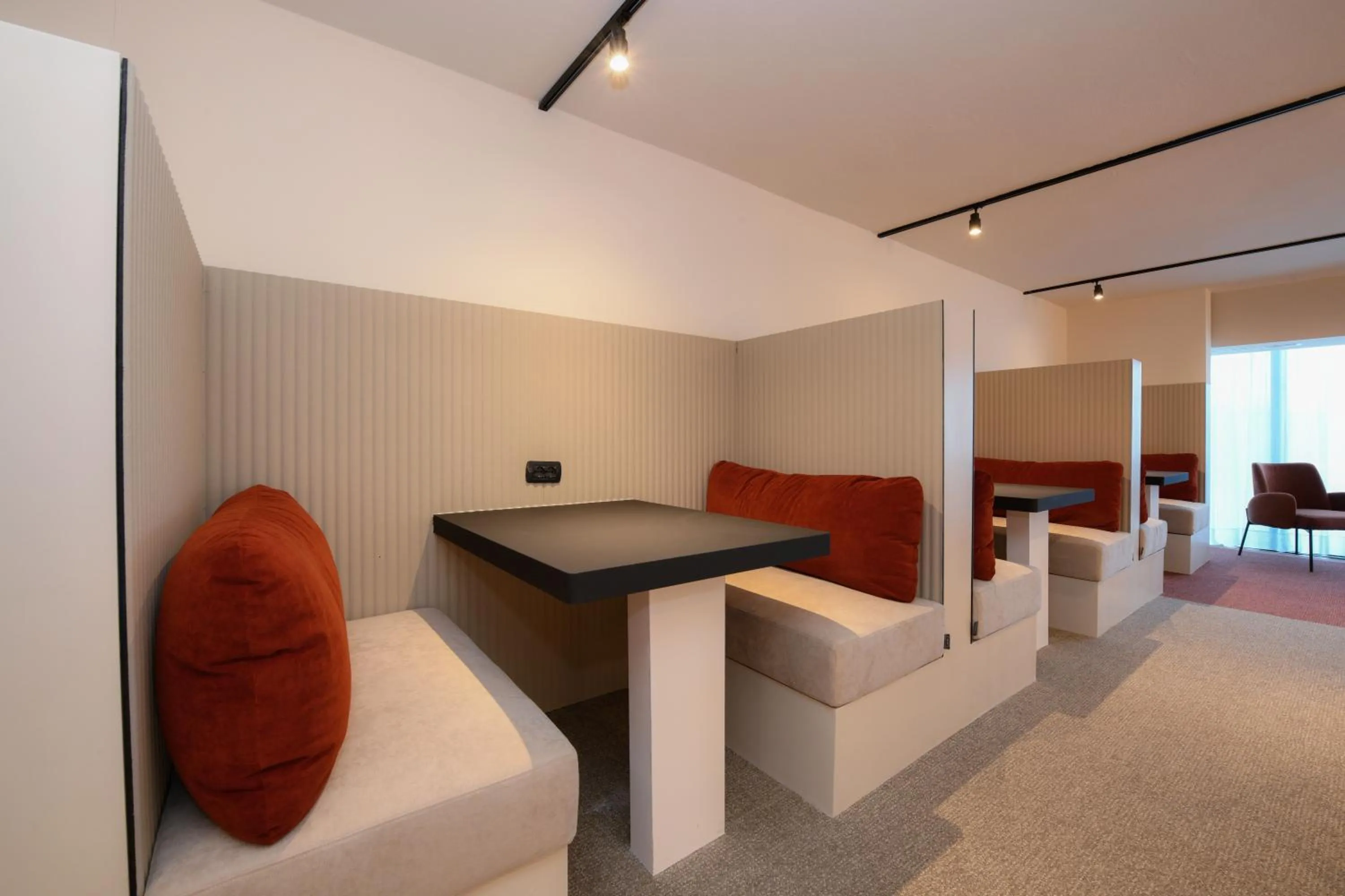 Seating area in Hotel Garda