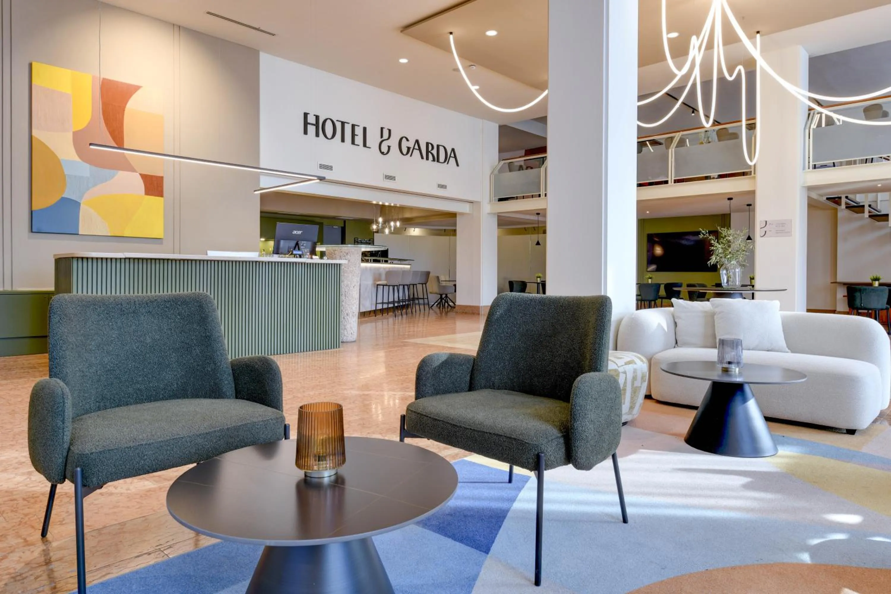 Lobby or reception in Hotel Garda
