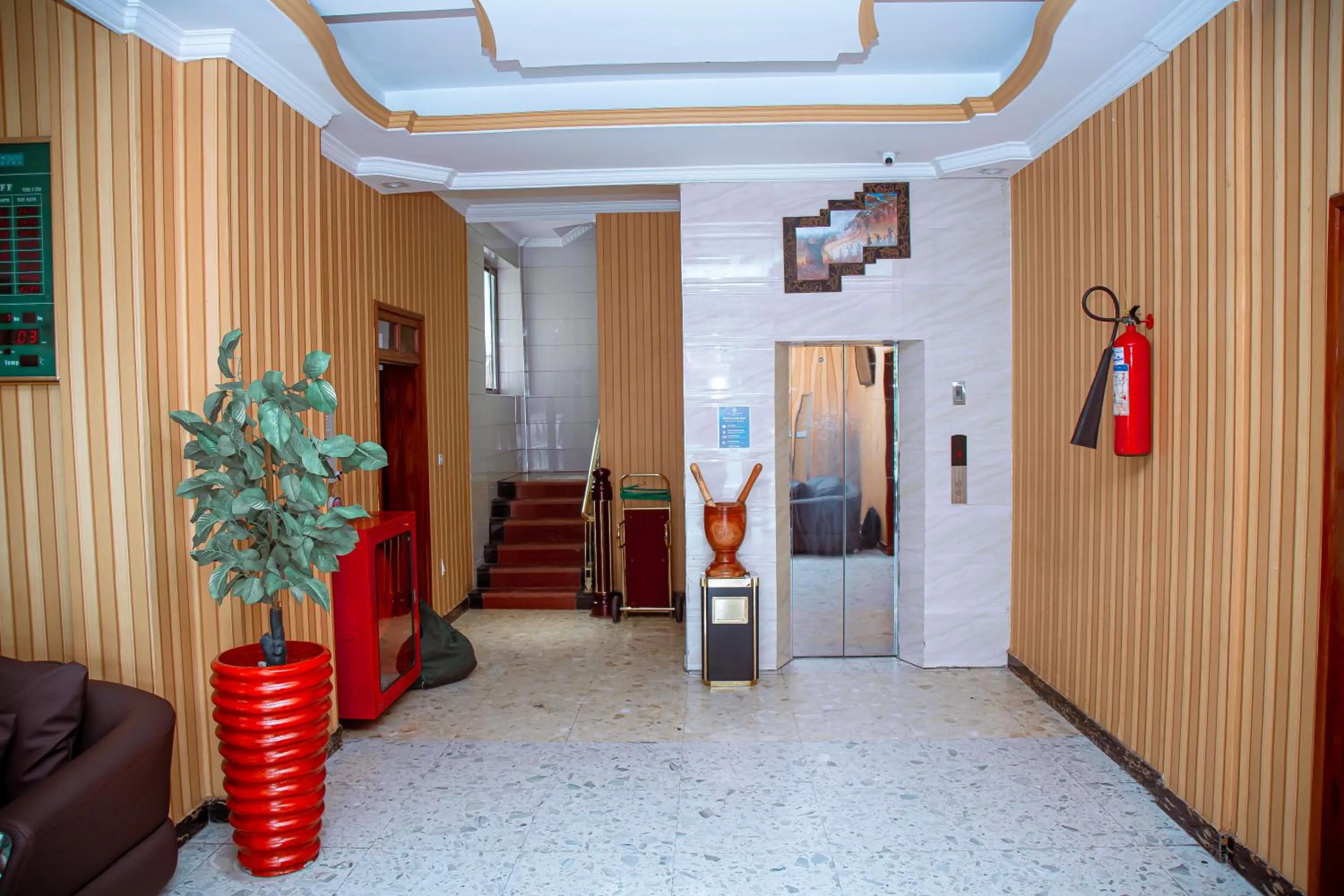 elevator in Greenlight Hotel