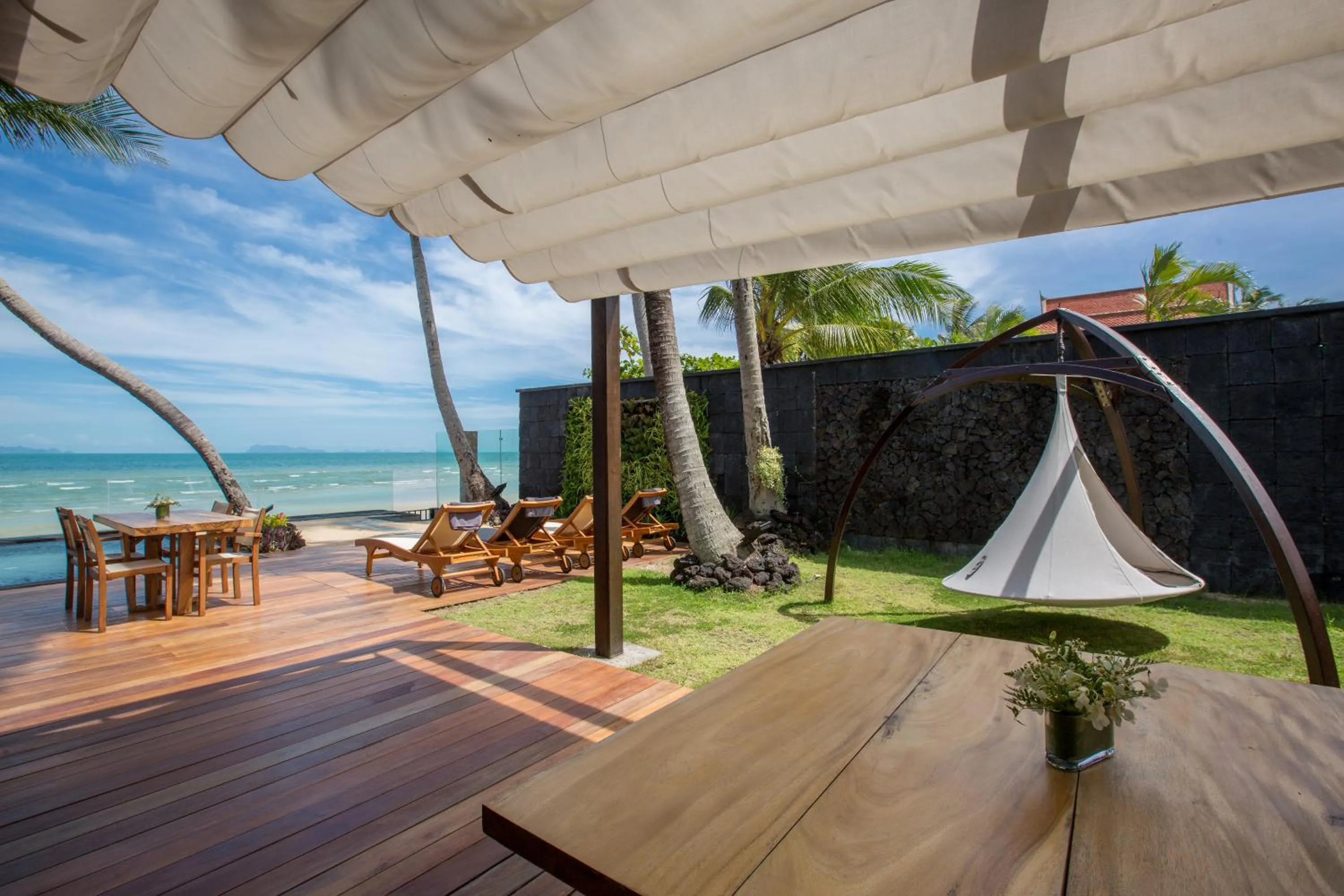 Seating area in Villa U - 3BR Beachfront Haven