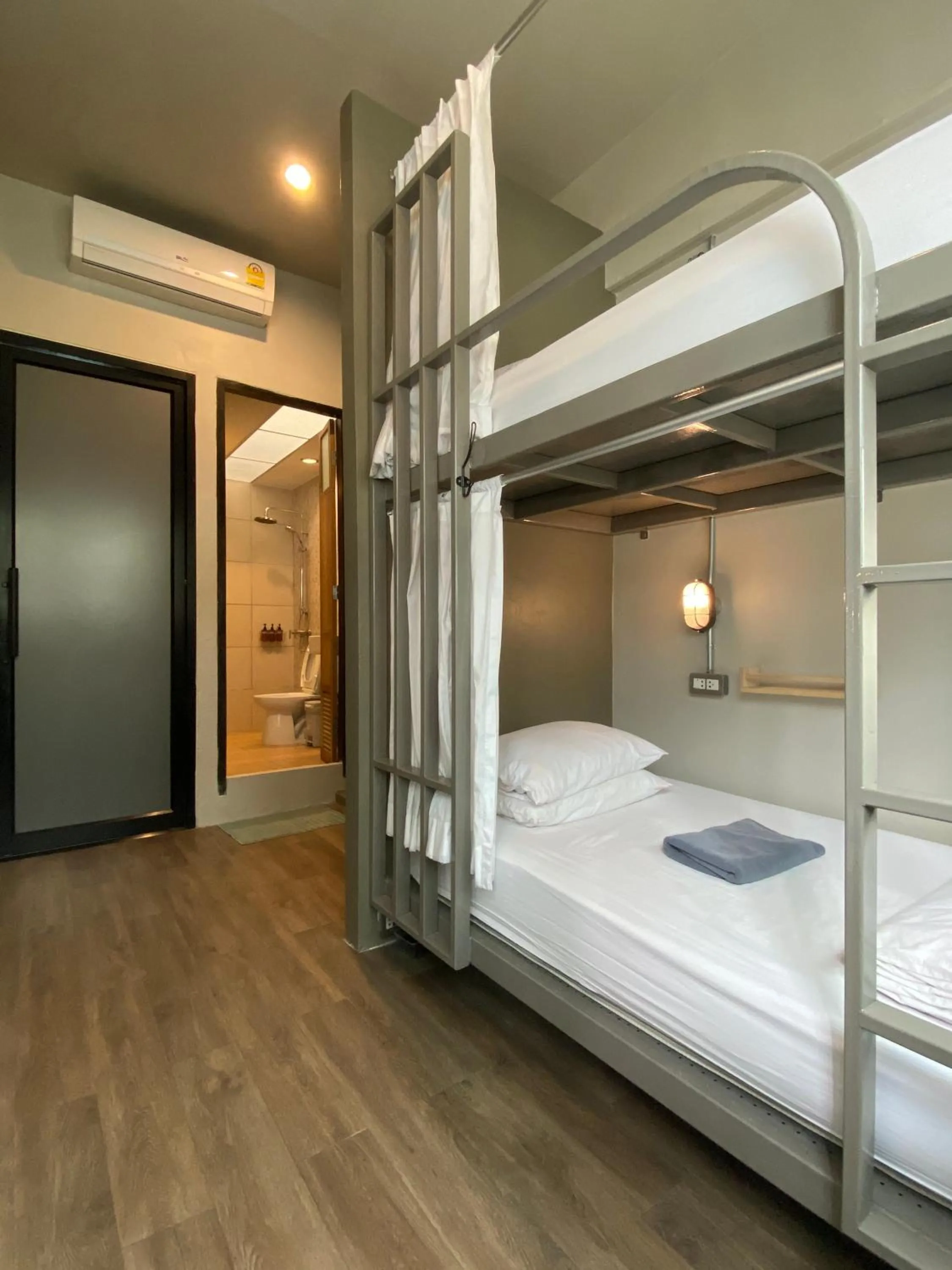 Bathroom, Bed in Monomer Hostel Bangkok