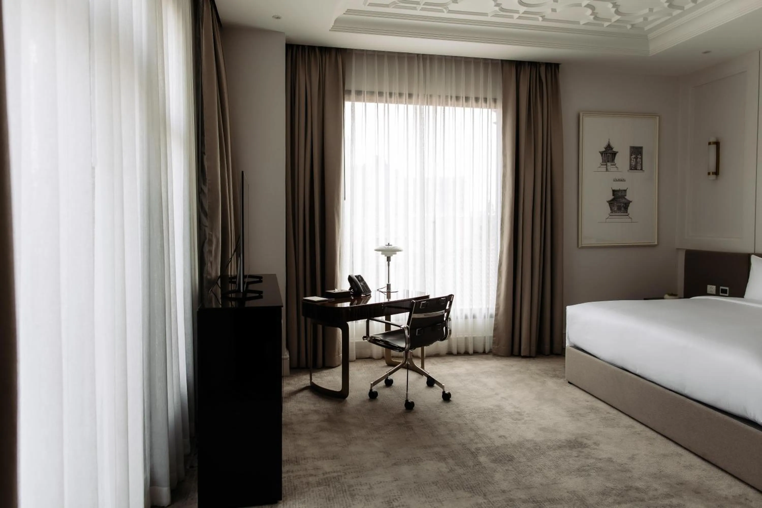 Bed in Souphattra Hotel Vientiane