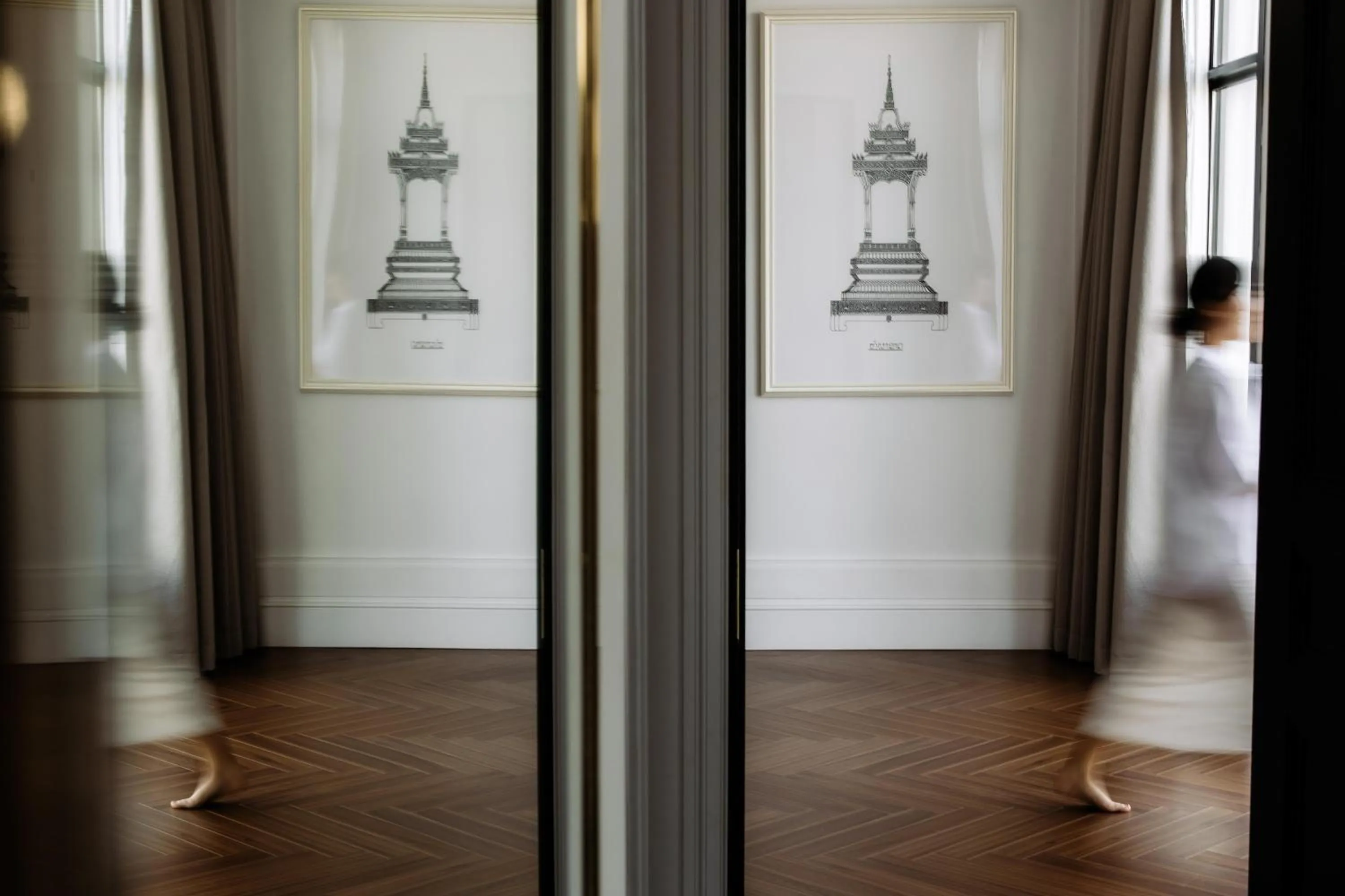 Decorative detail in Souphattra Hotel Vientiane