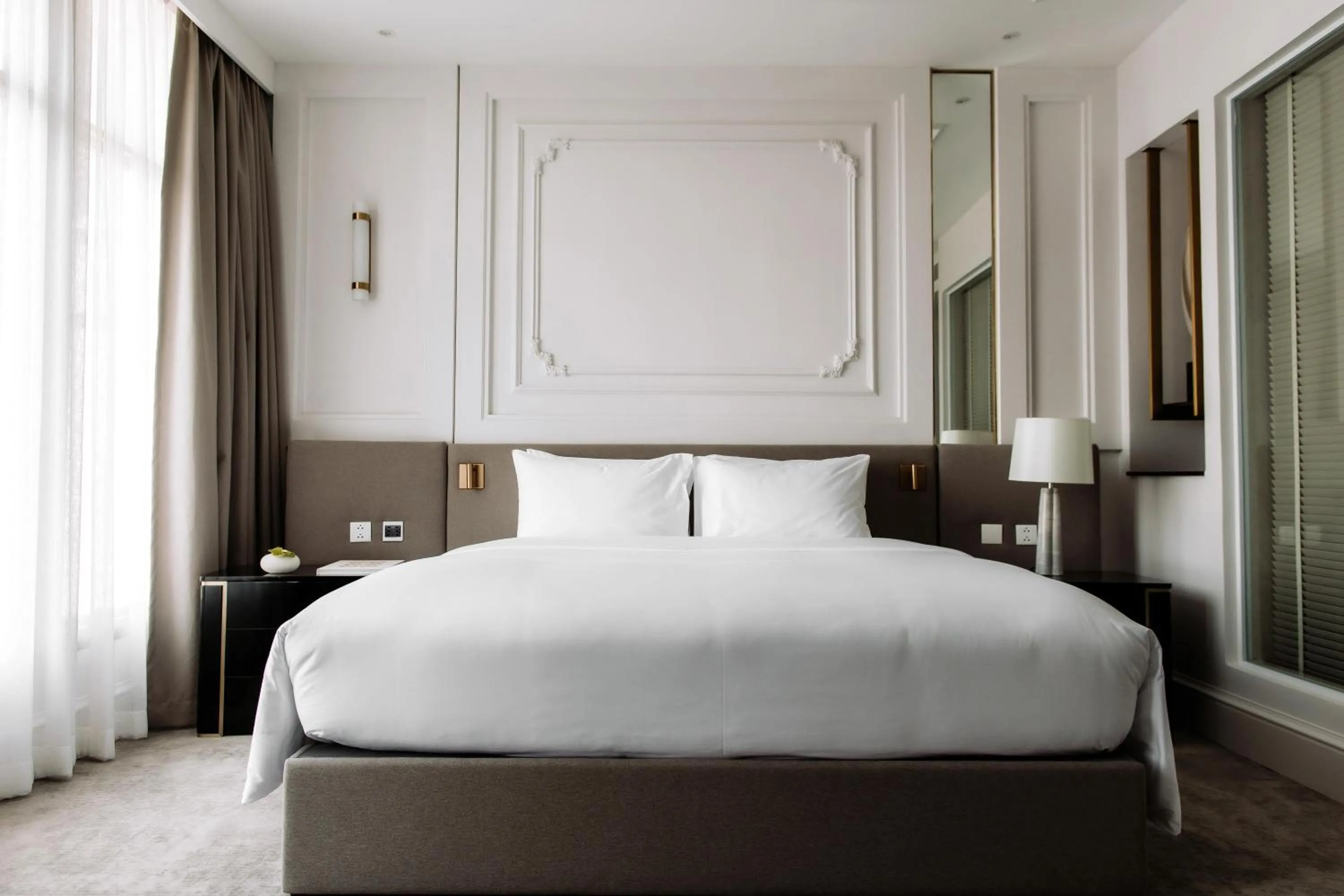 Bed in Souphattra Hotel Vientiane