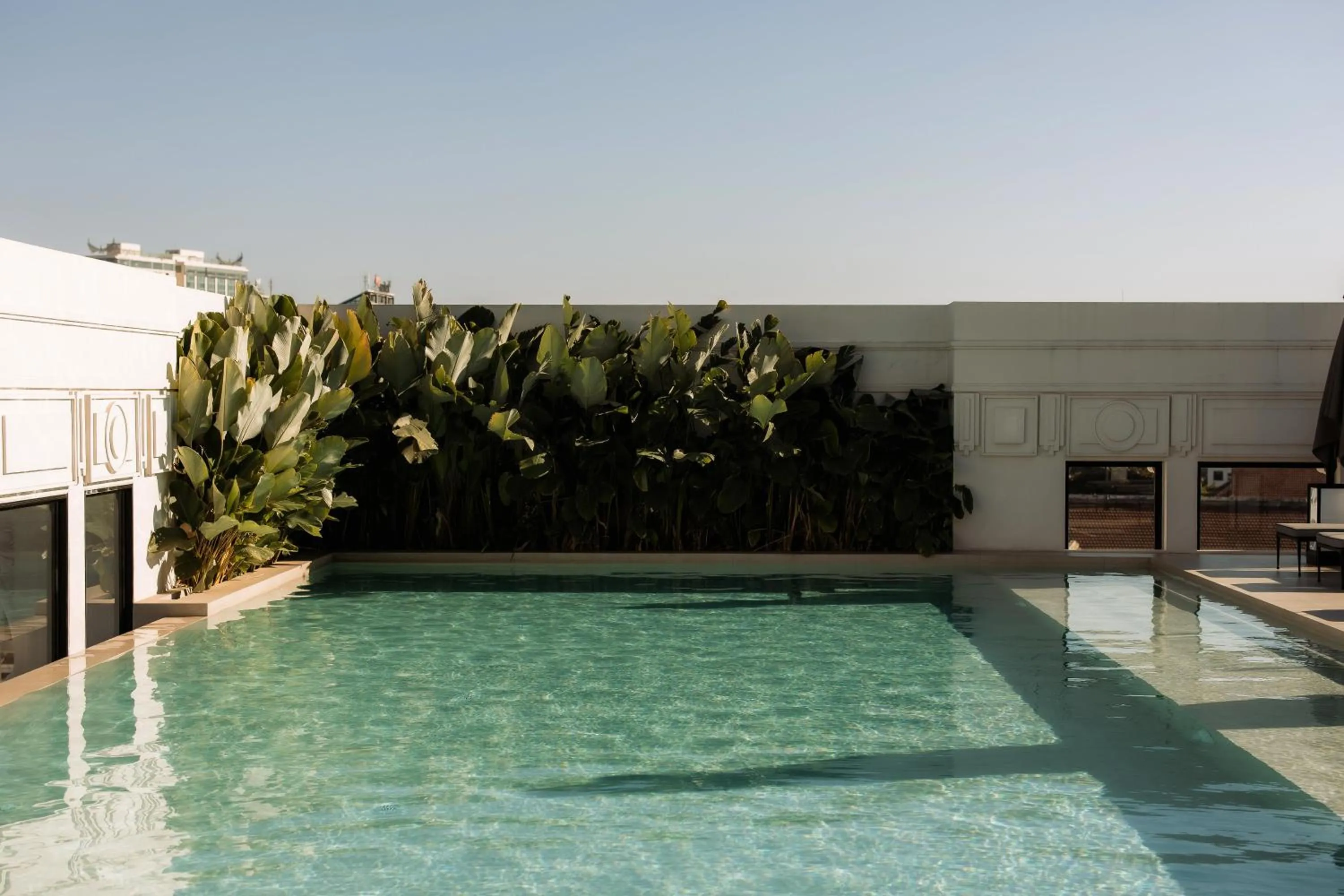 Pool view in Souphattra Hotel Vientiane