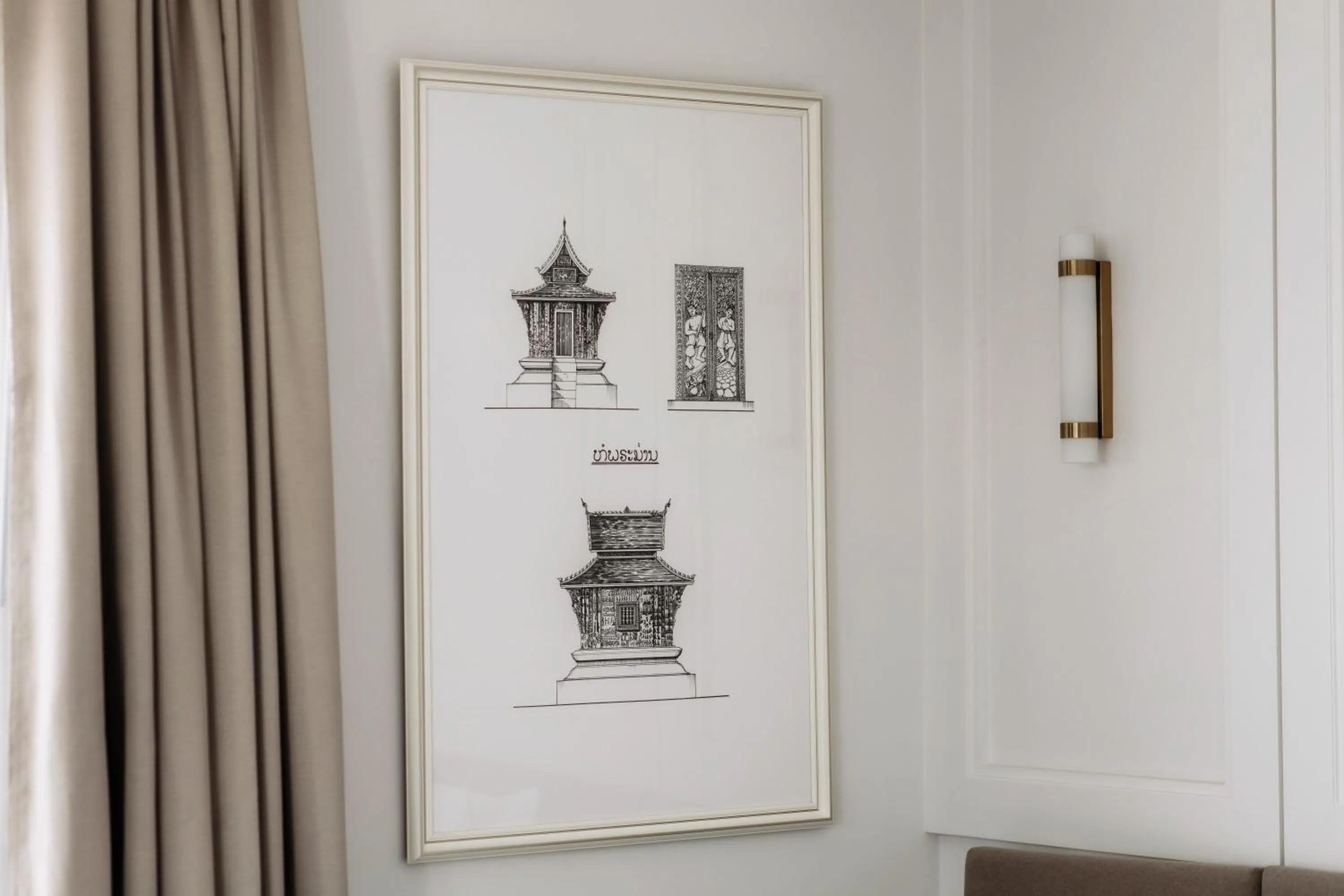 Decorative detail in Souphattra Hotel Vientiane