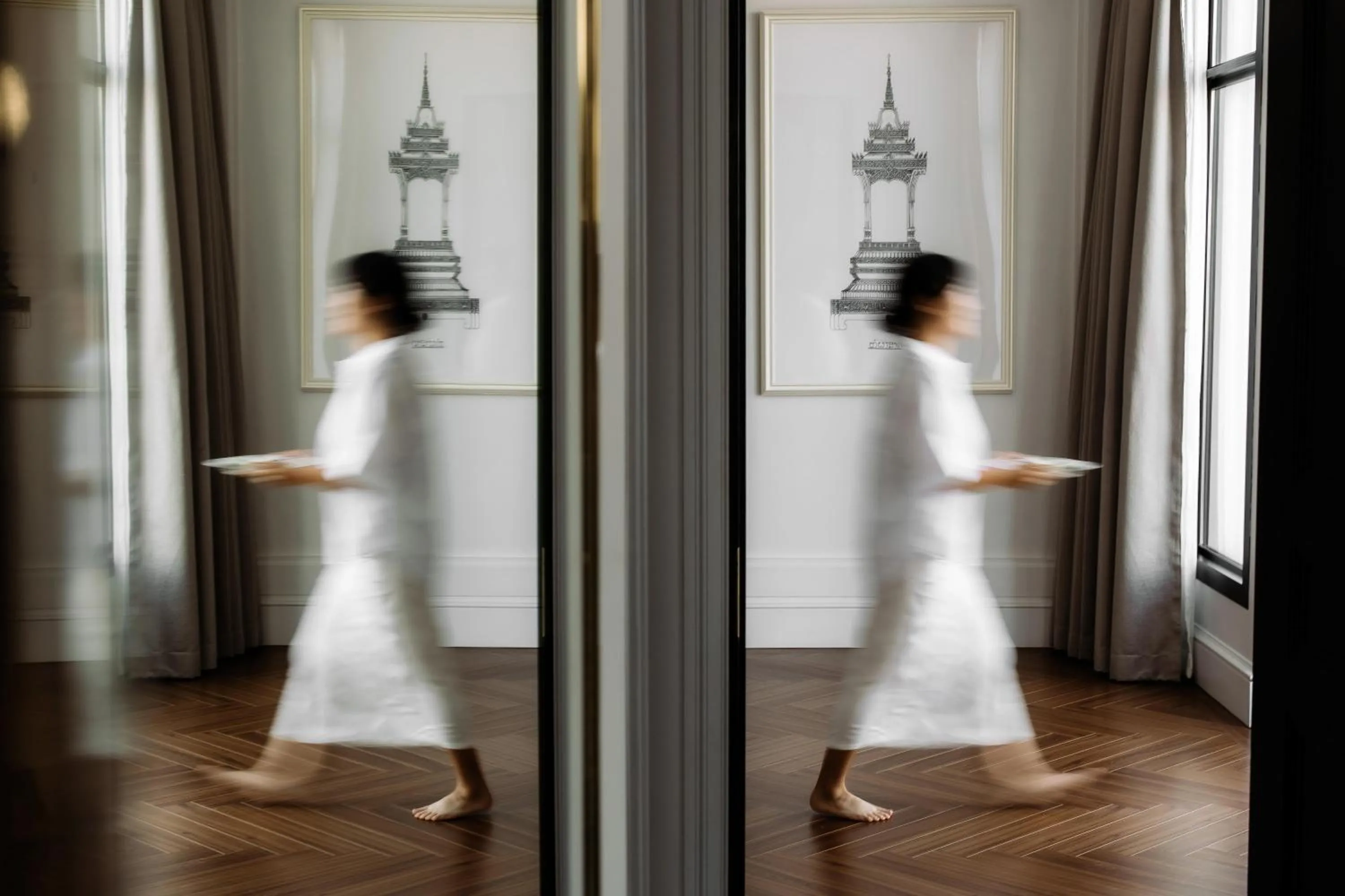 Decorative detail in Souphattra Hotel Vientiane