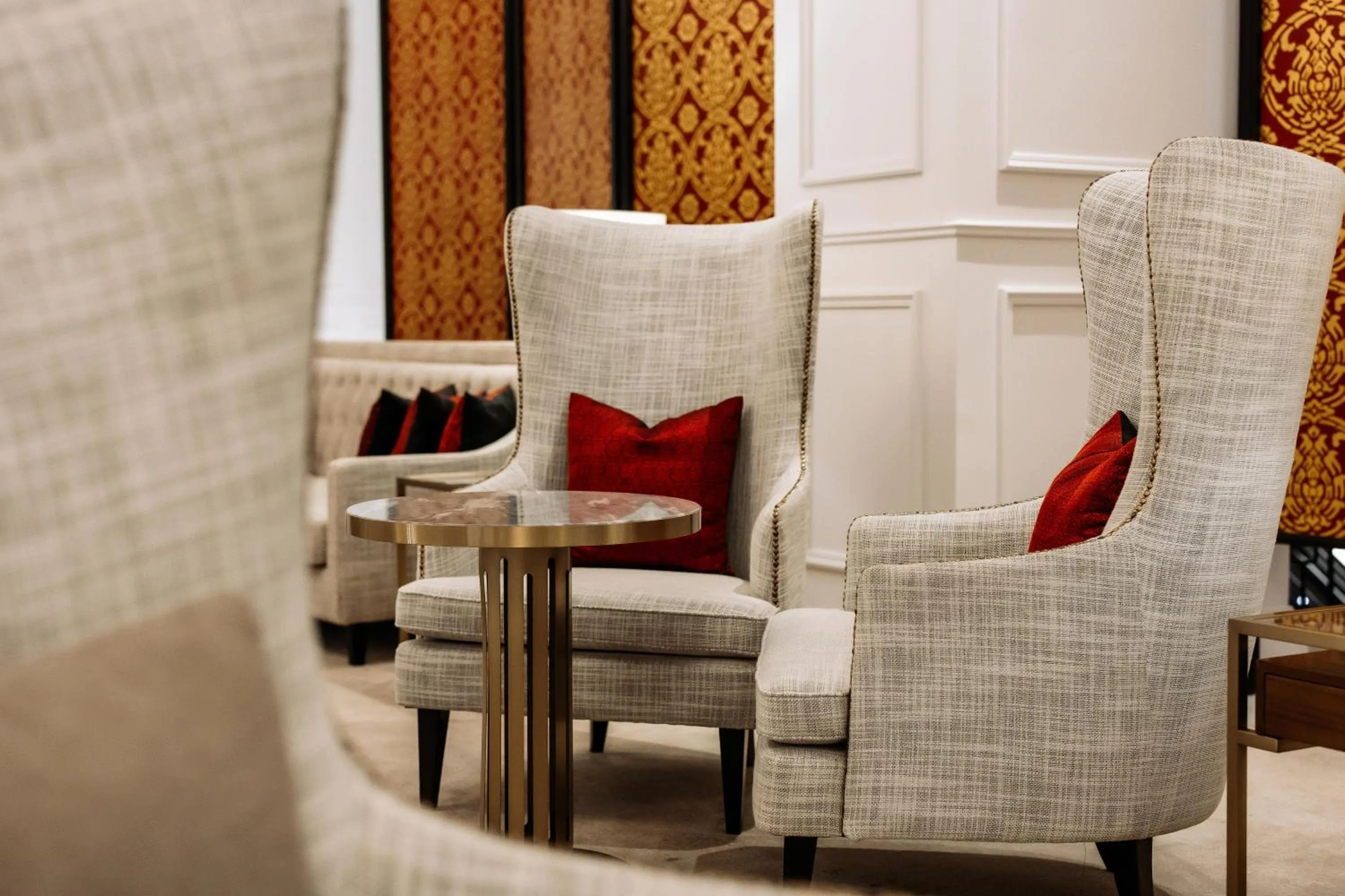 Seating area in Souphattra Hotel Vientiane