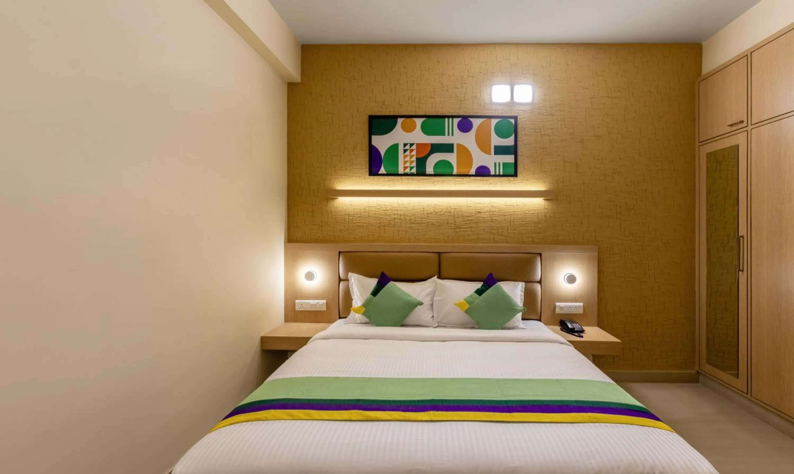 Bedroom, Bed in Treebo Premium Nestlay Rooms Nungambakkam
