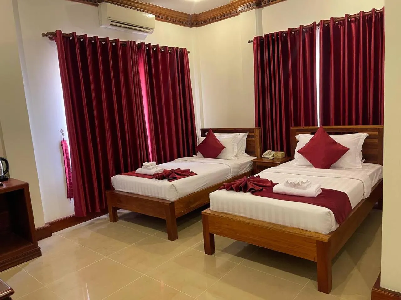 Bed in RubyLand Hotel