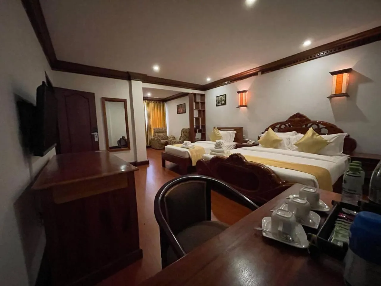 Bed in RubyLand Hotel