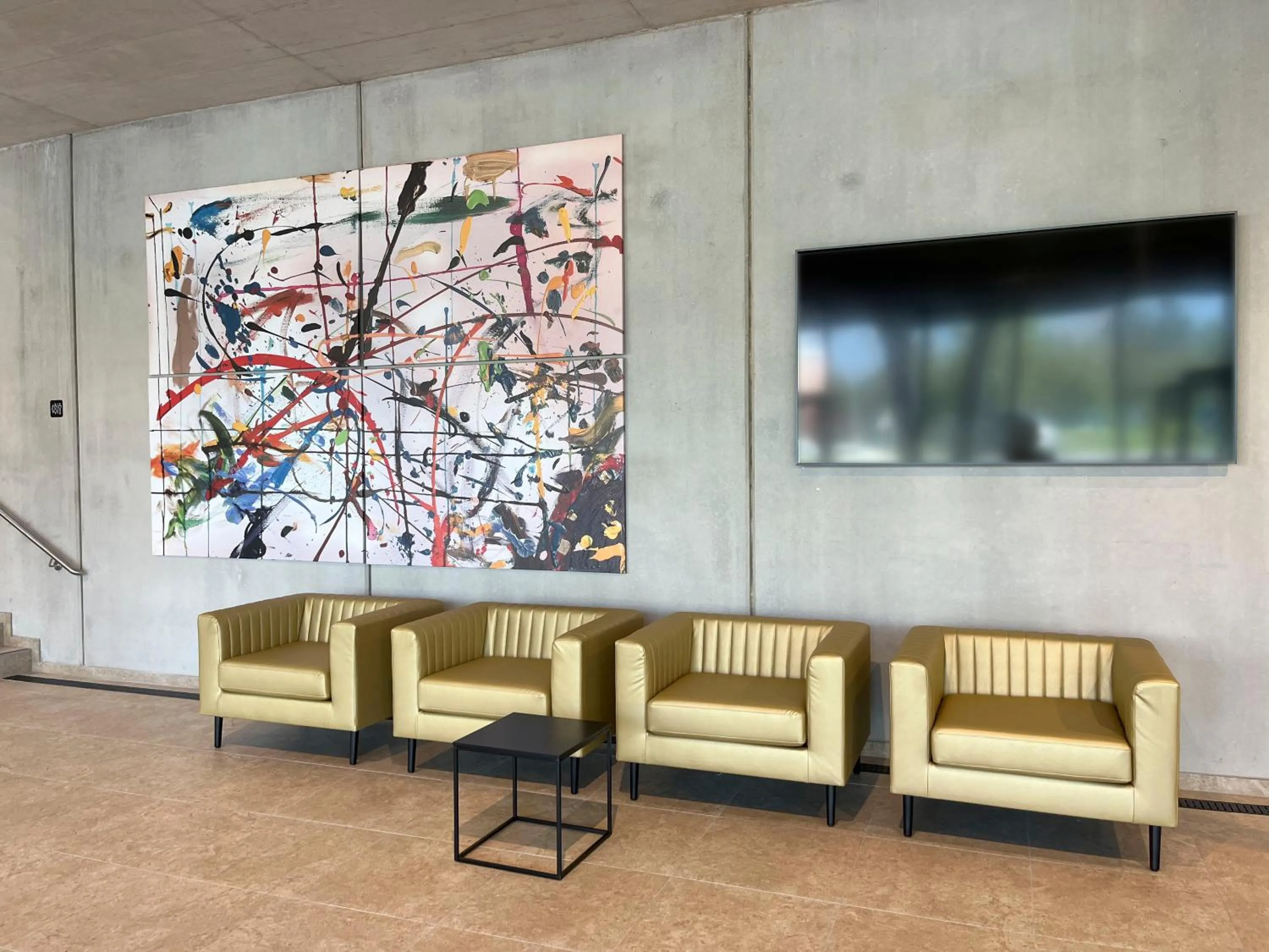 Lobby or reception in Hotel im Zentrum für Visionen