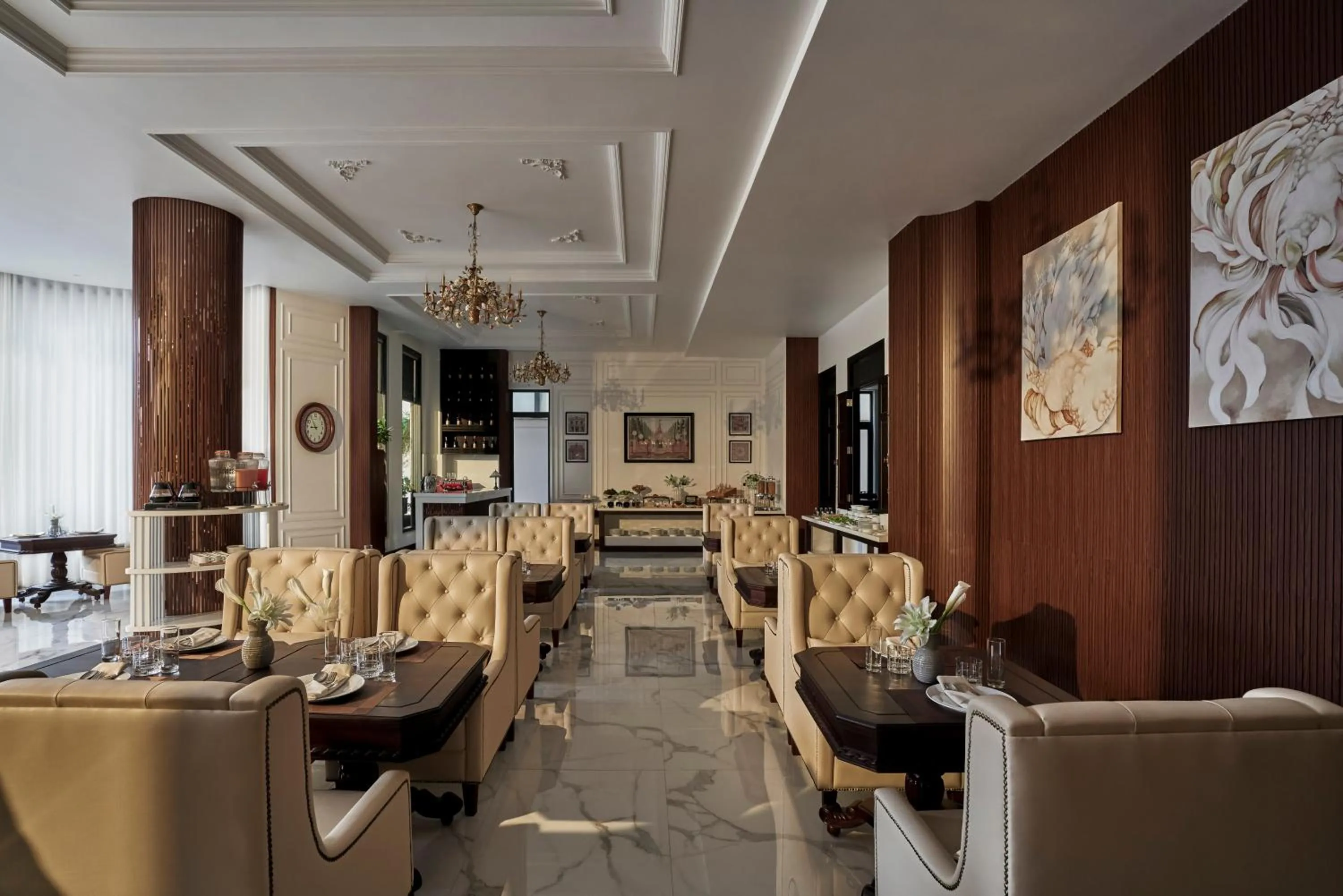 Seating area in NIA Hotel