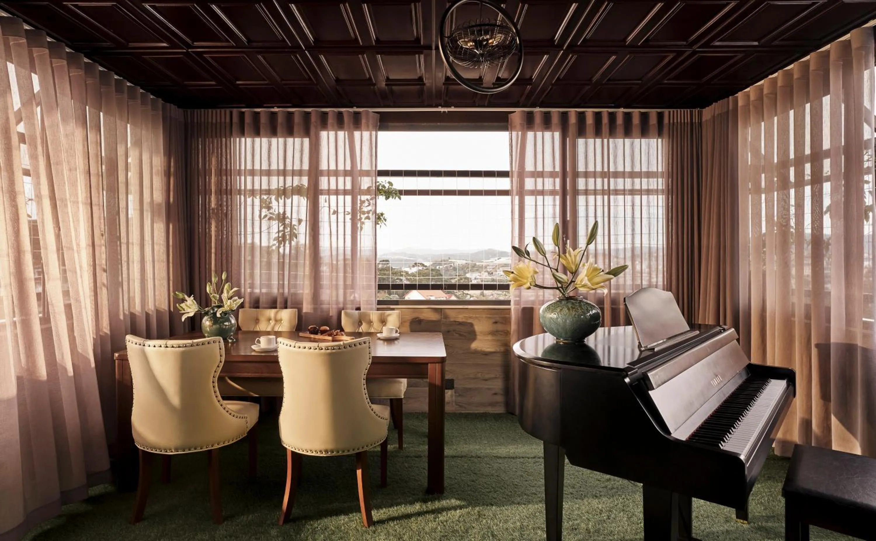 Seating area in NIA Hotel