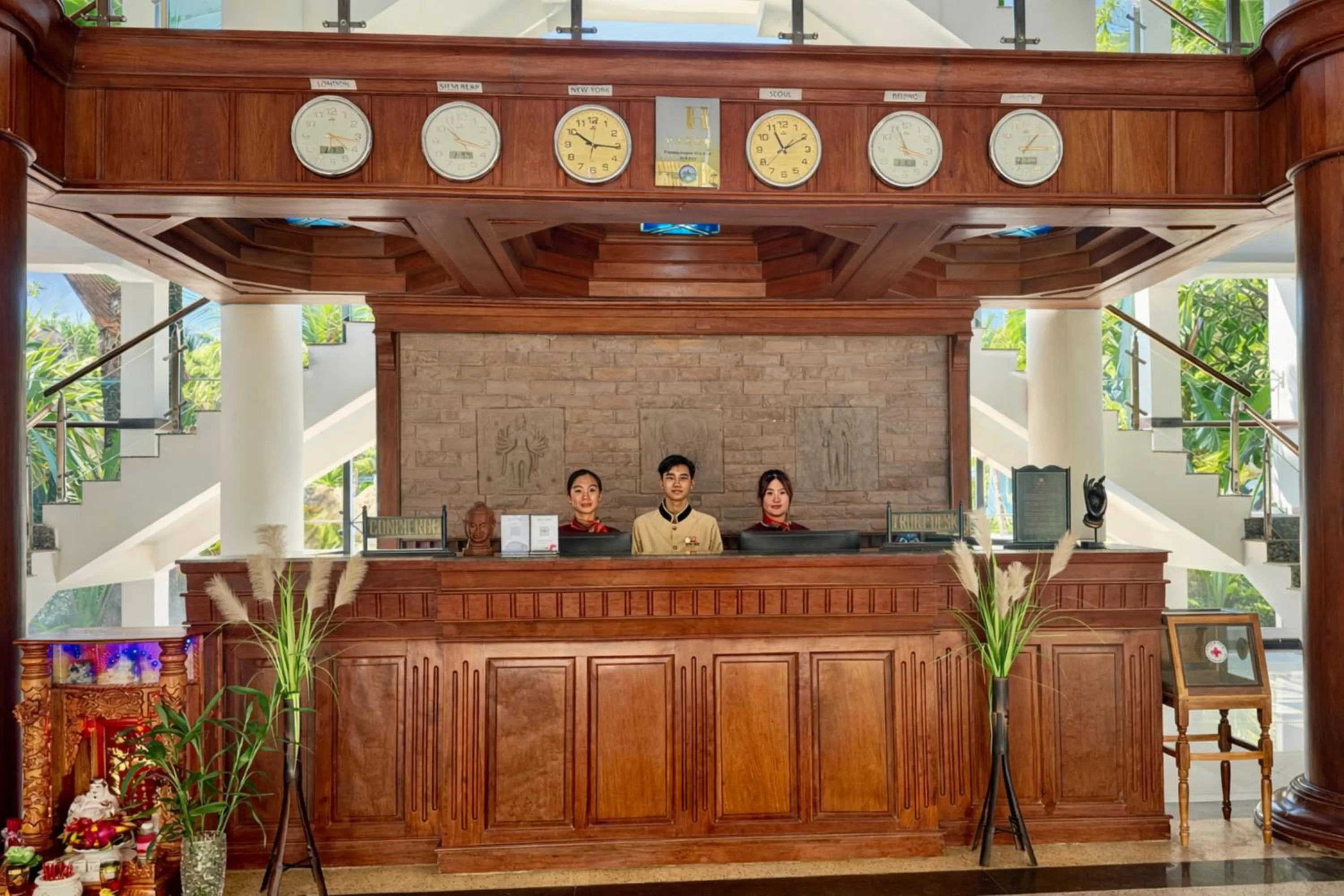 Lobby or reception in EG Paradise Angkor Villa Hotel