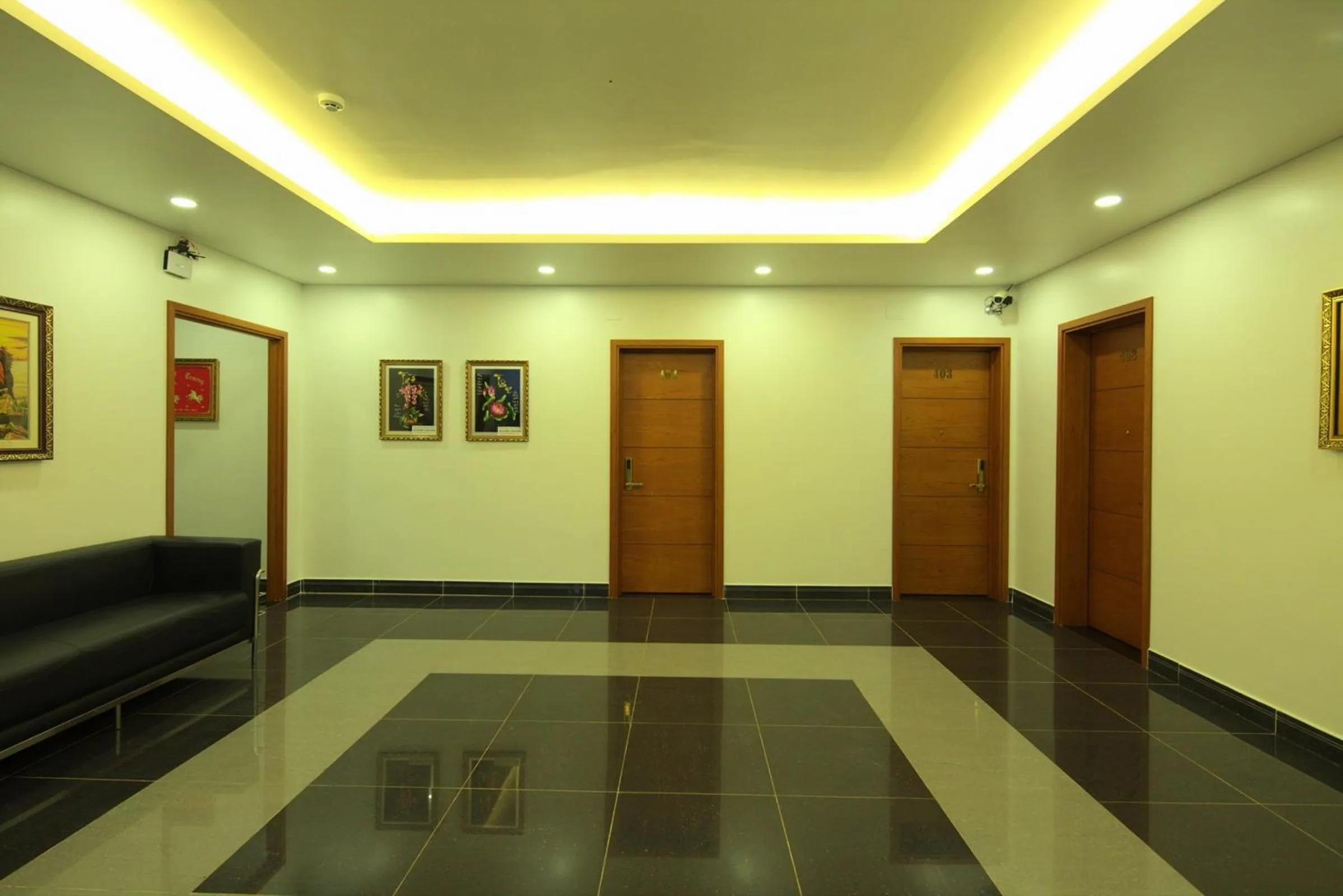 Decorative detail in Hung Cuong Hotel