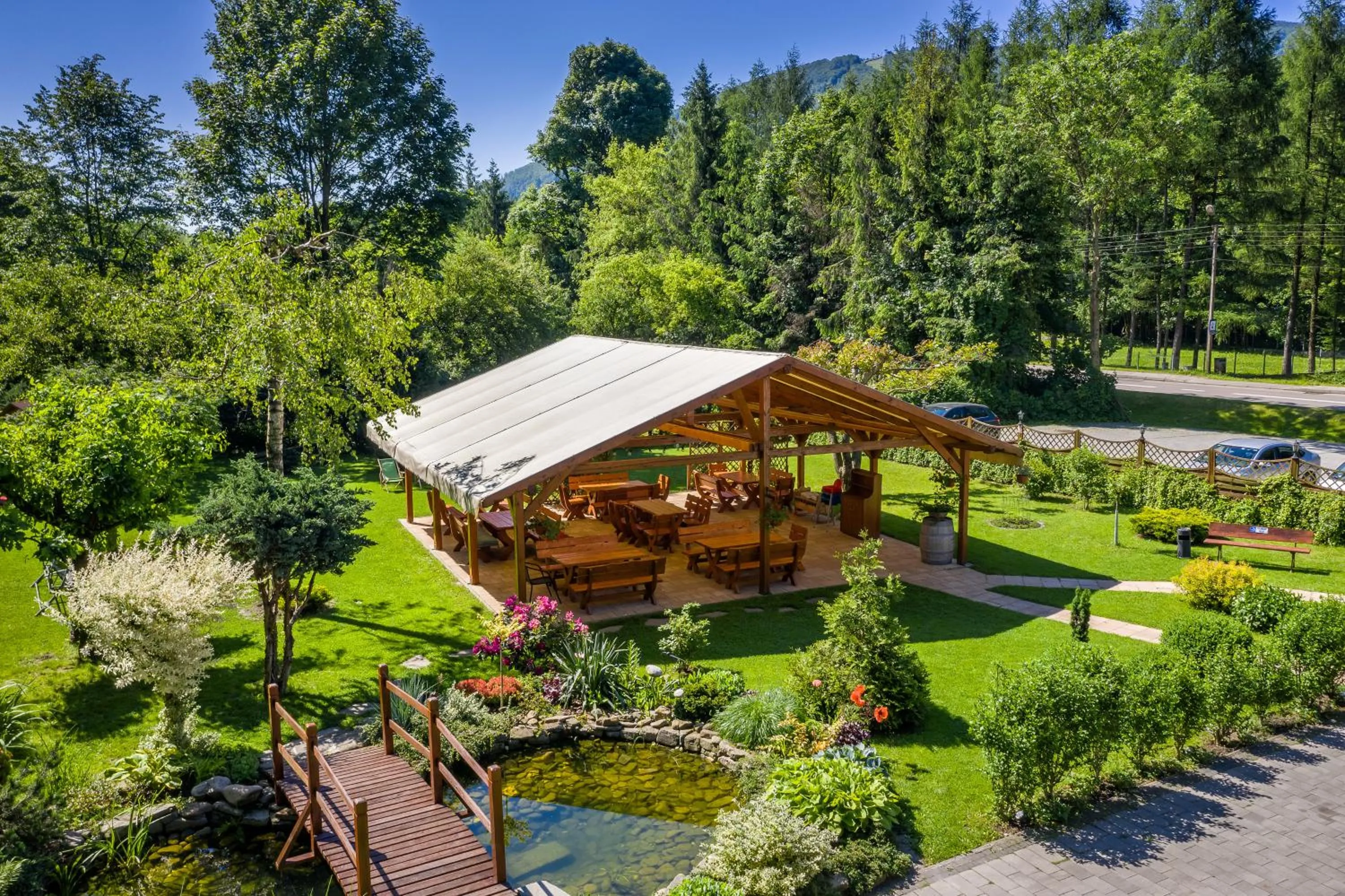 Bird's eye view in Sielanka Pokoje Hotelowe, Restauracja - Ustroń