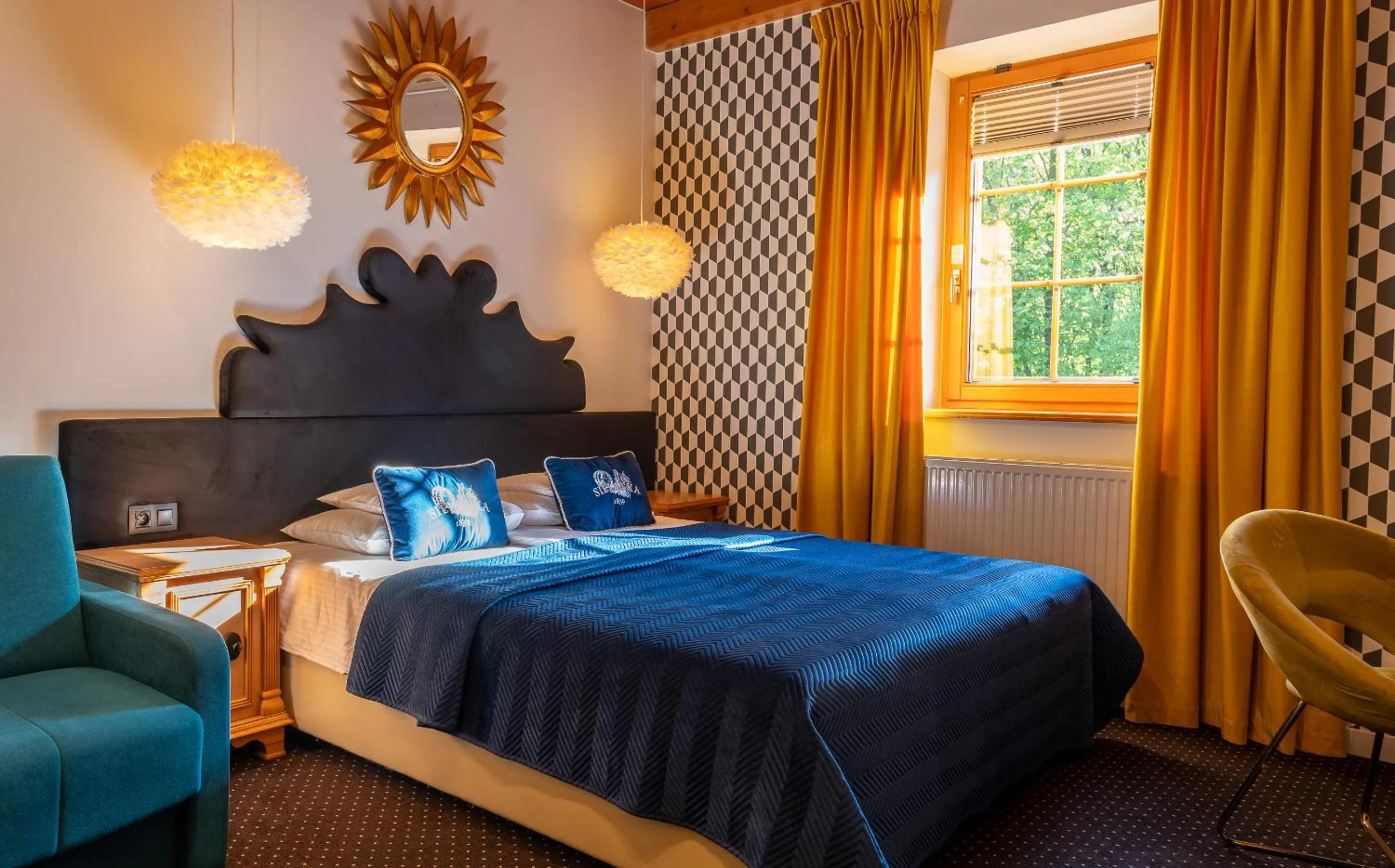 Bed in Sielanka Pokoje Hotelowe, Restauracja - Ustroń