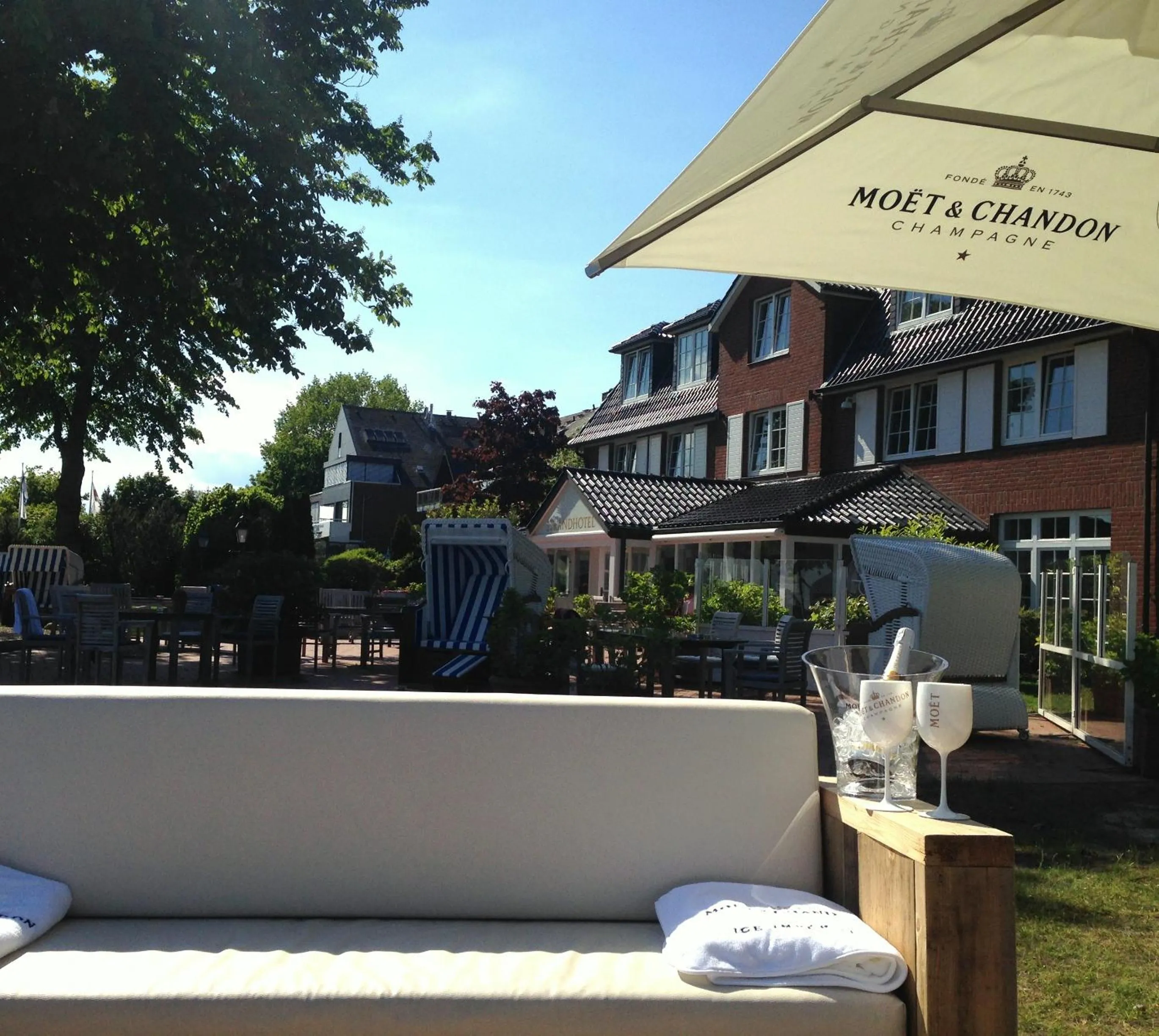 Garden in Strandhotel Strande