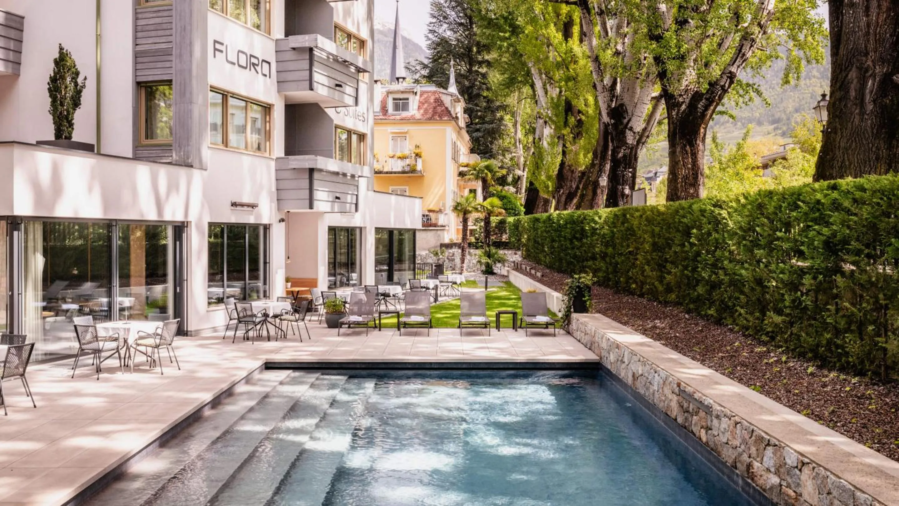 Property building in Flora Hotel & Suites