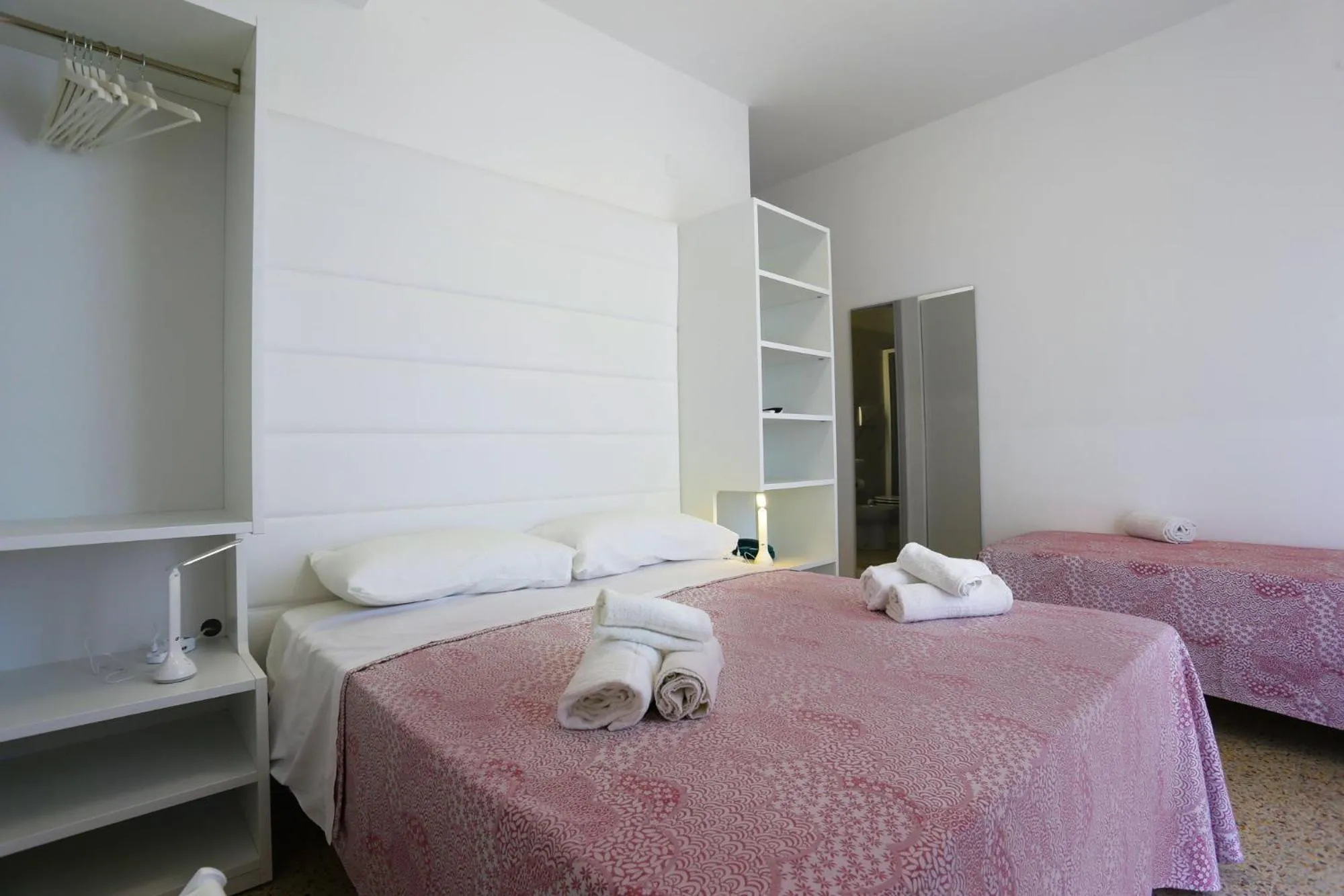 Bedroom, Bed in Hotel Ninfea Cattolica