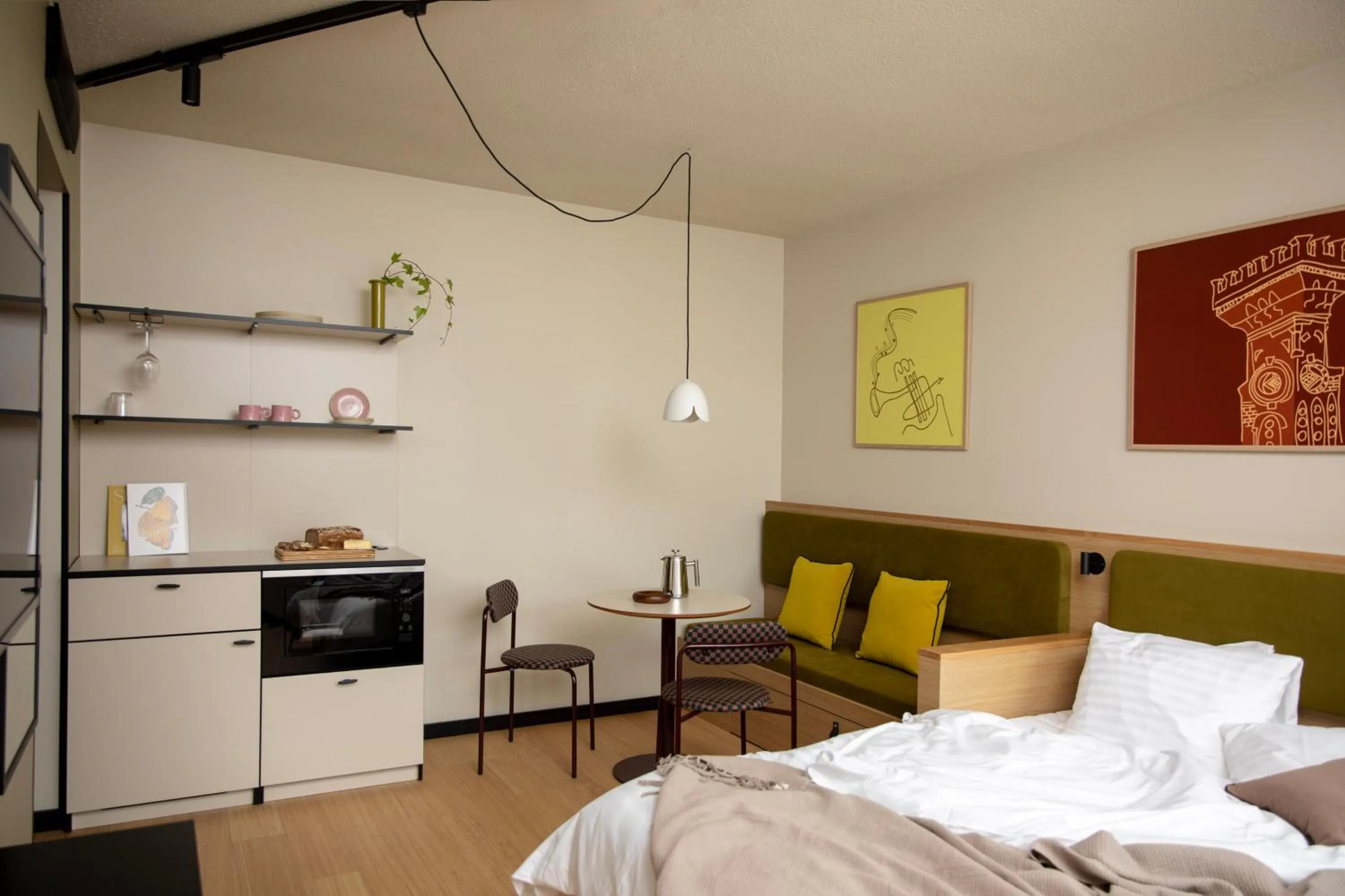 Bed in Bob W Helsinki Kaarti