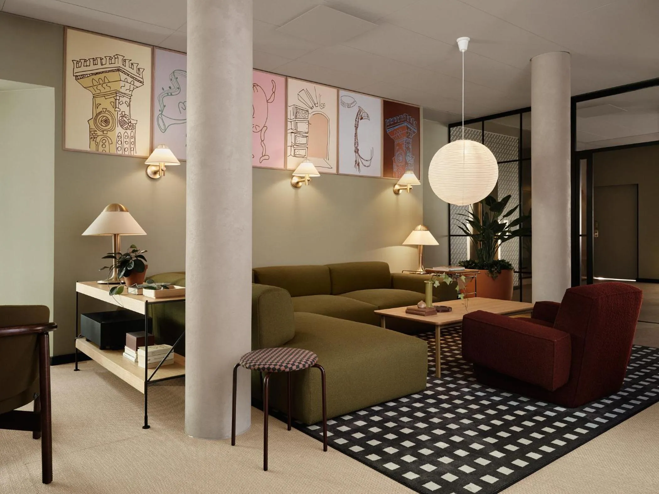 Communal lounge/ TV room in Bob W Helsinki Kaarti