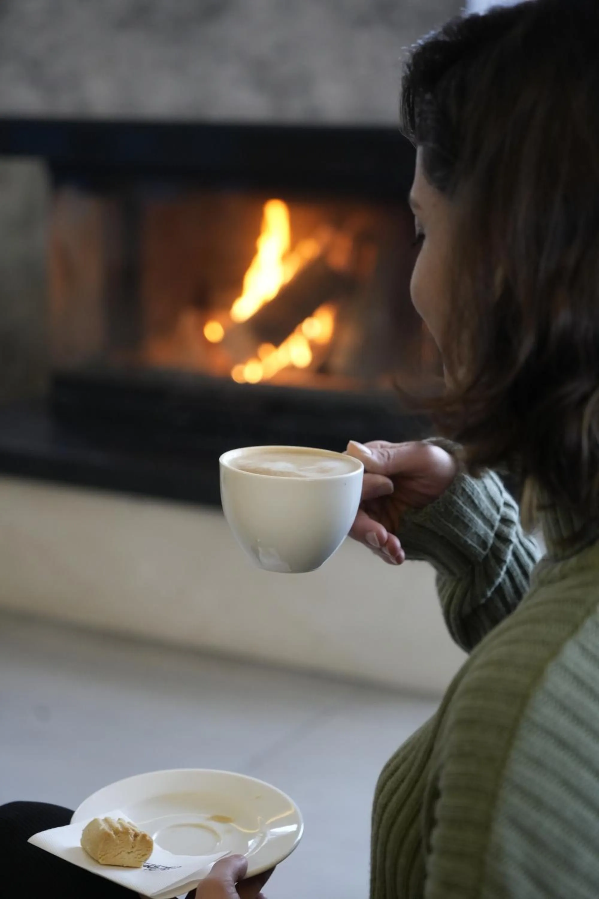 fireplace in Snowflake Dag Hotel & SPA