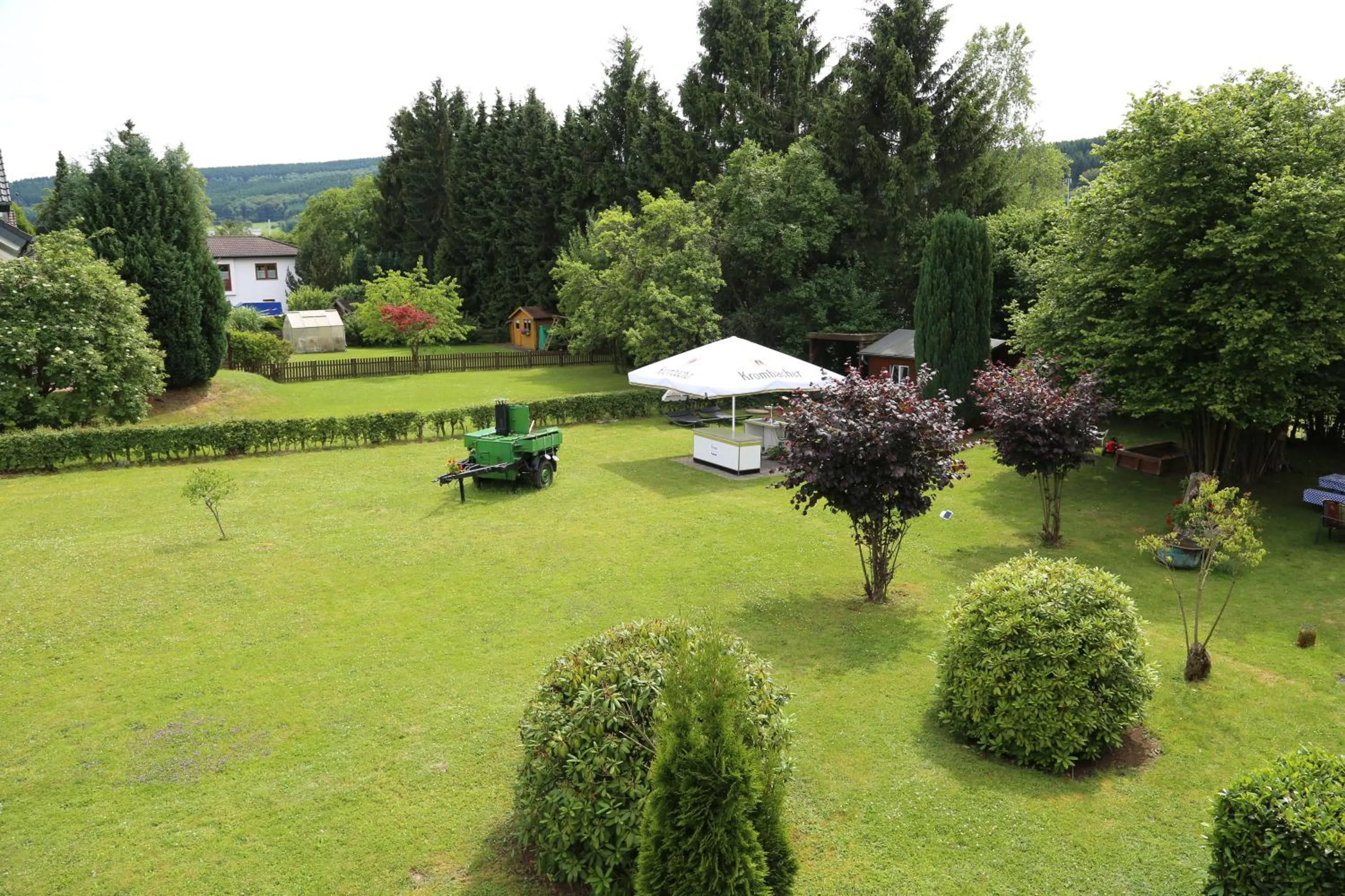 Garden view in Hotel Bechtel