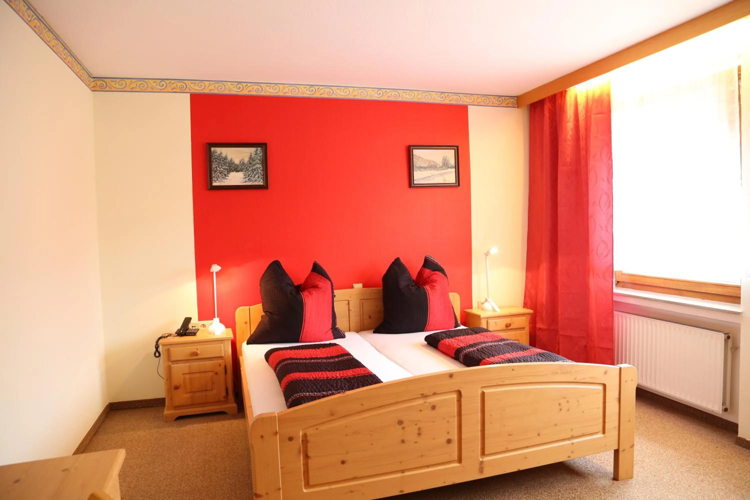 Bed in Hotel Bechtel