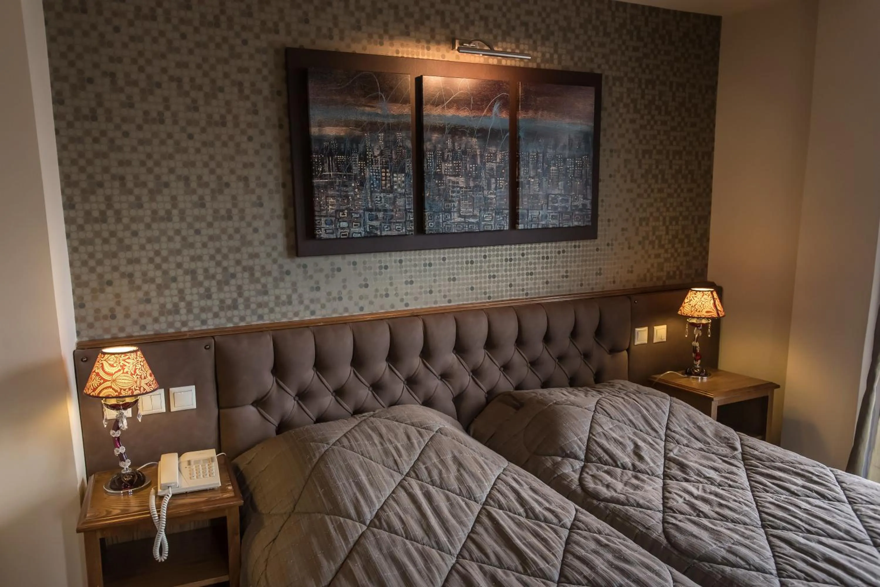 Decorative detail, Bed in Anesis Hotel