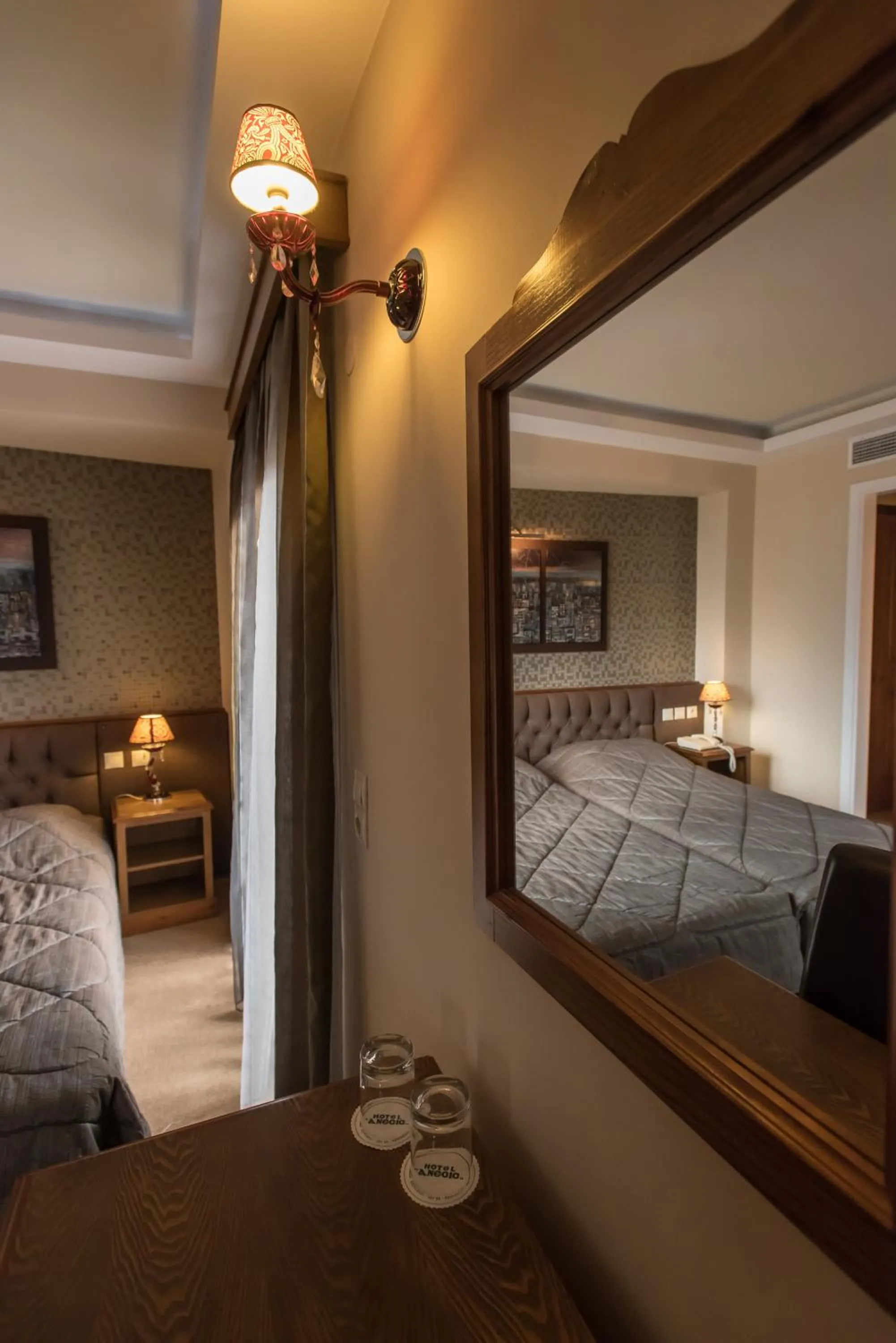 Decorative detail, Bed in Anesis Hotel