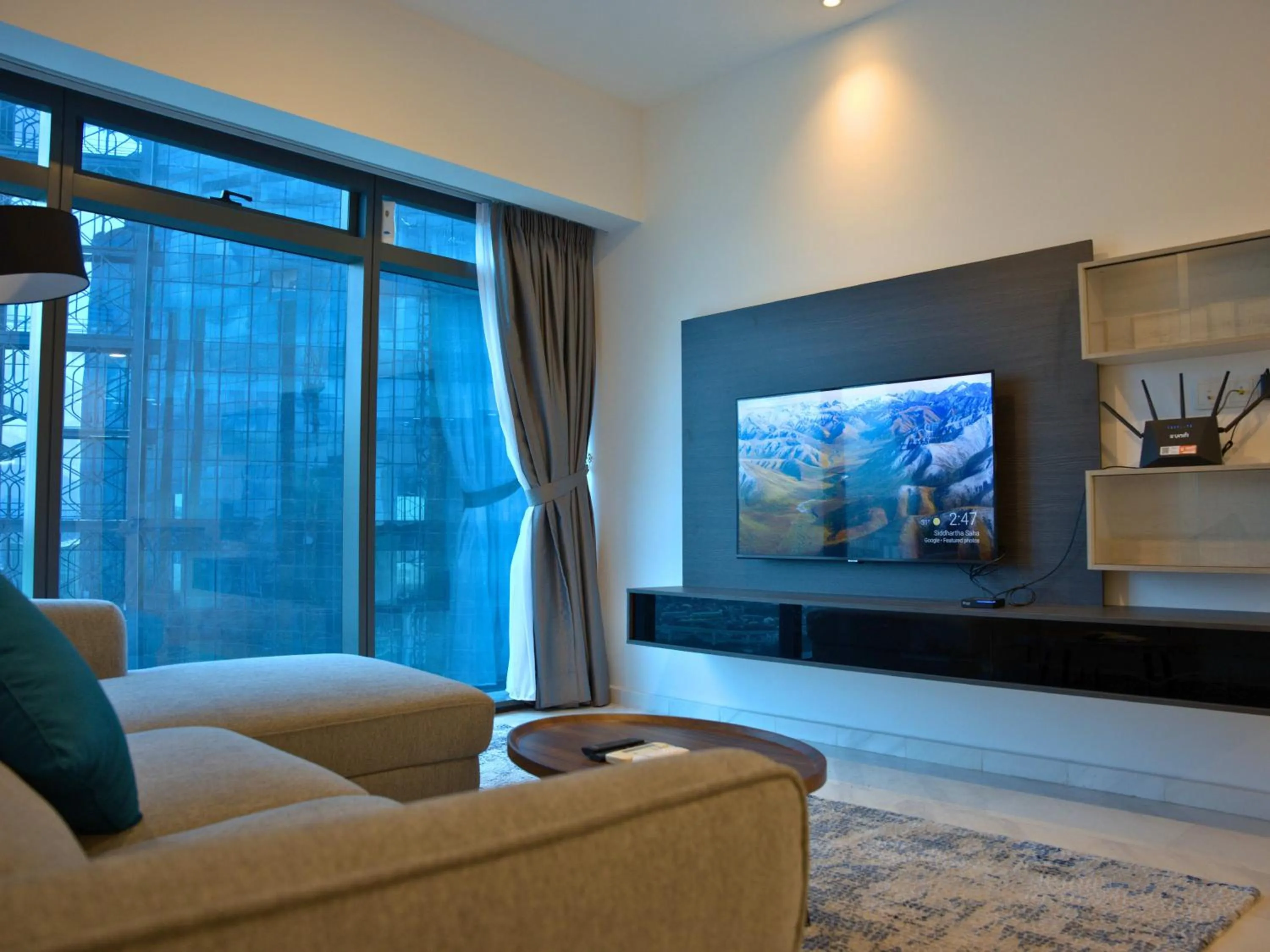 Communal lounge/ TV room in Eaton Residence Yemala